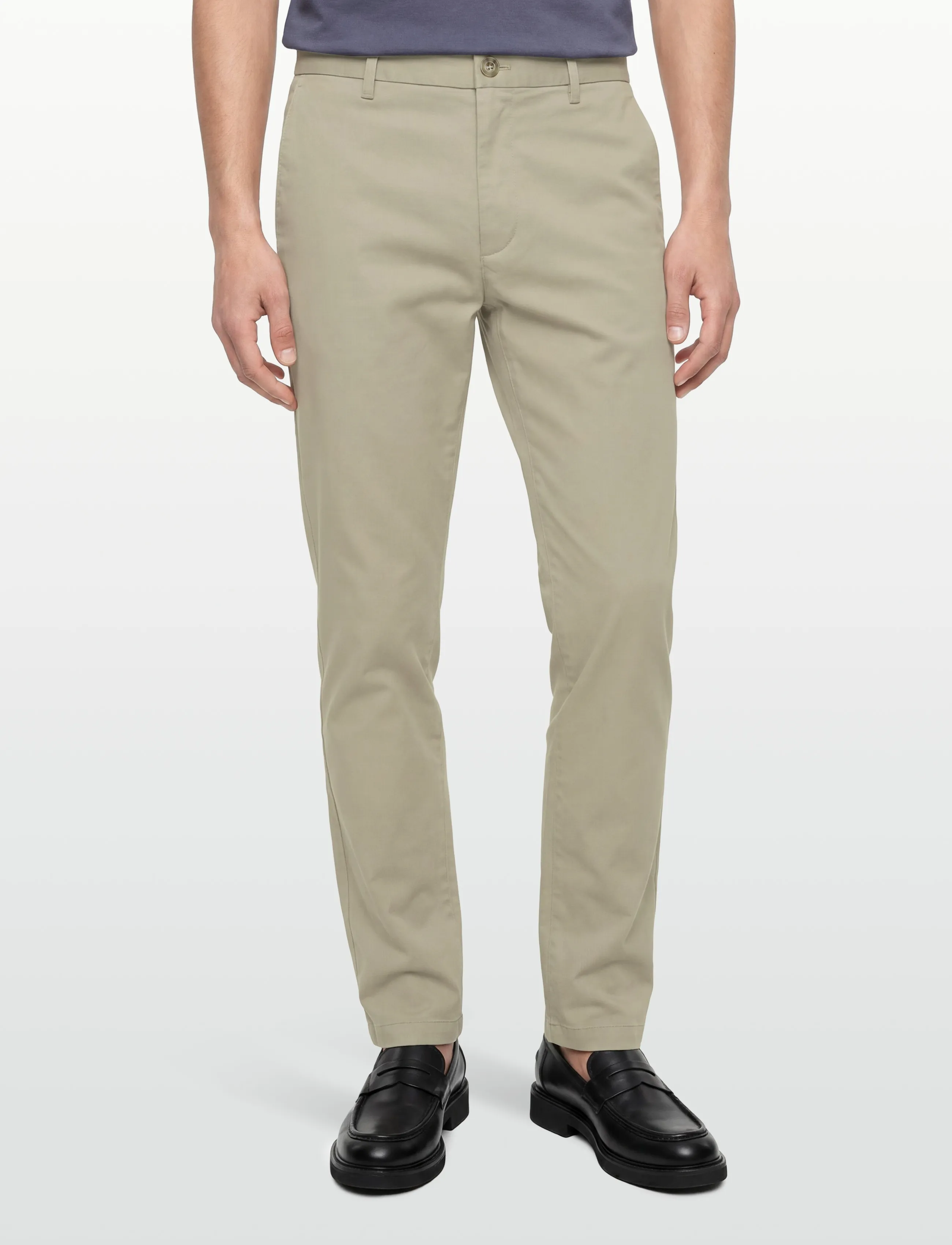 Calvin Klein - TAPERED REFINED COTTON STRETCH T - freizeithosen - vintage khaki - 3