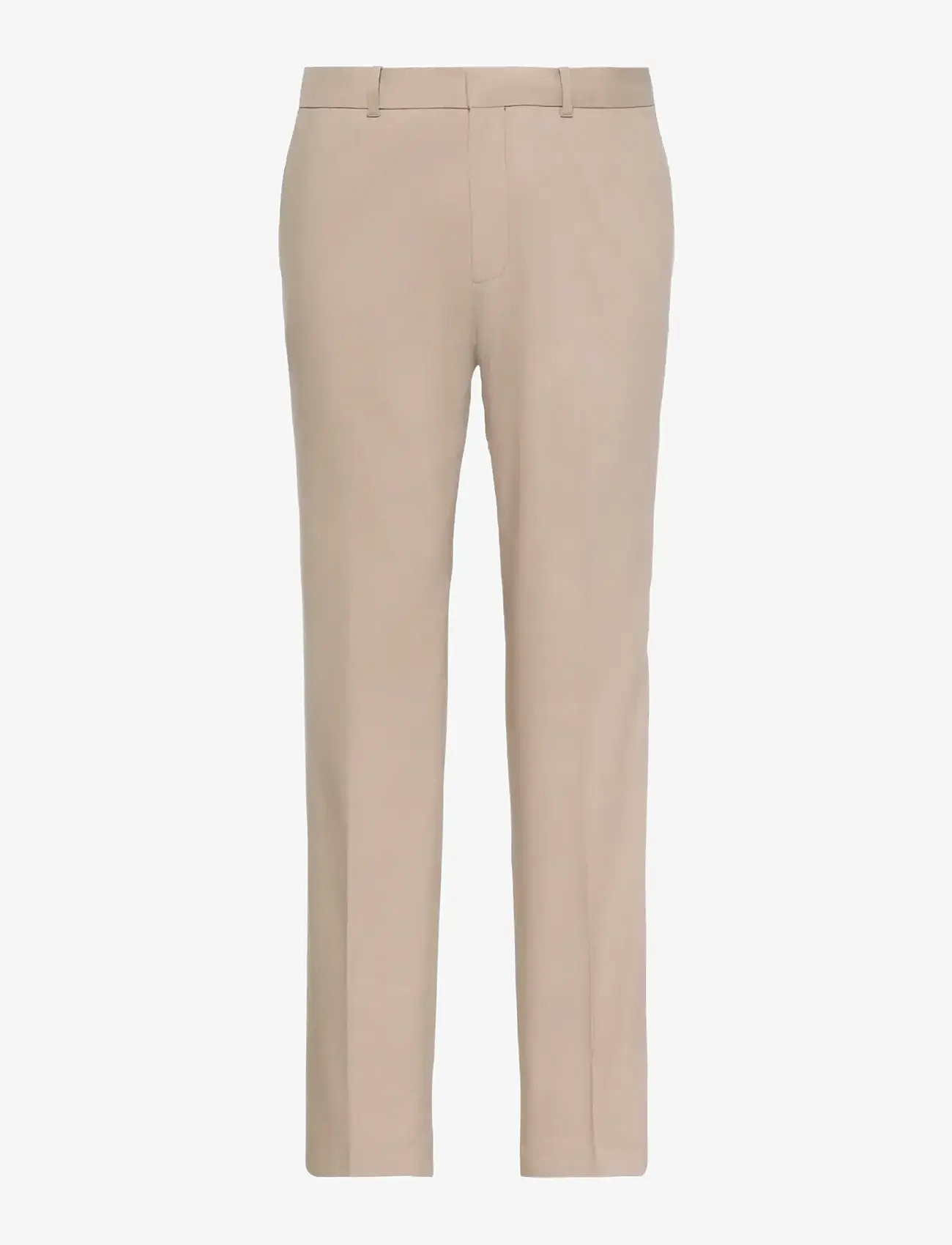 Calvin Klein - SLIM LINEN LYOCELL PANT - leinenhosen - roasted cashew - 1