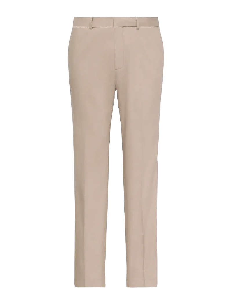 Calvin Klein - SLIM LINEN LYOCELL PANT - leinenhosen - roasted cashew - 1
