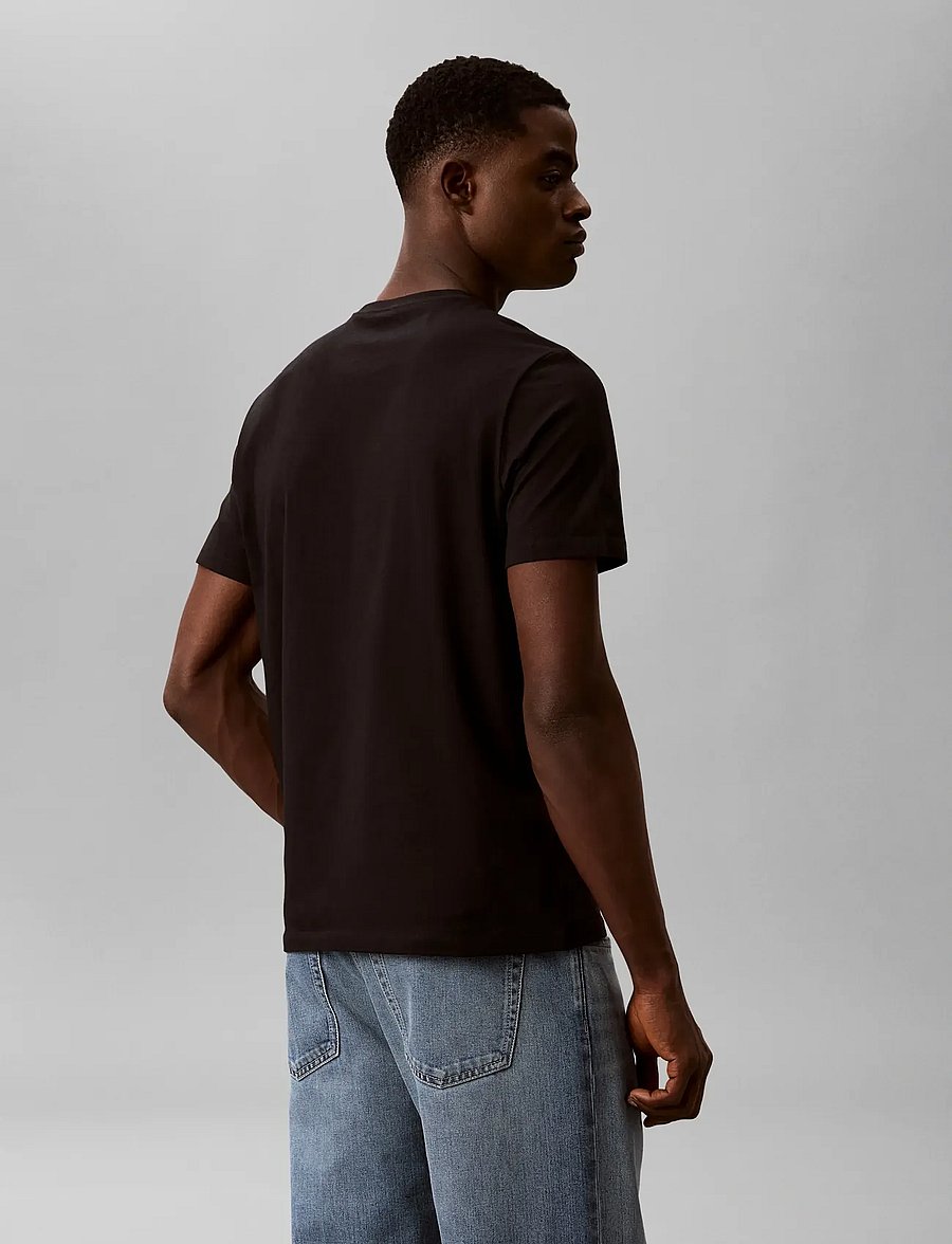 Calvin Klein - SS 30s EU SPW PUFF STNDRD GRAPHI - kurzärmelige t-shirts - black - 2