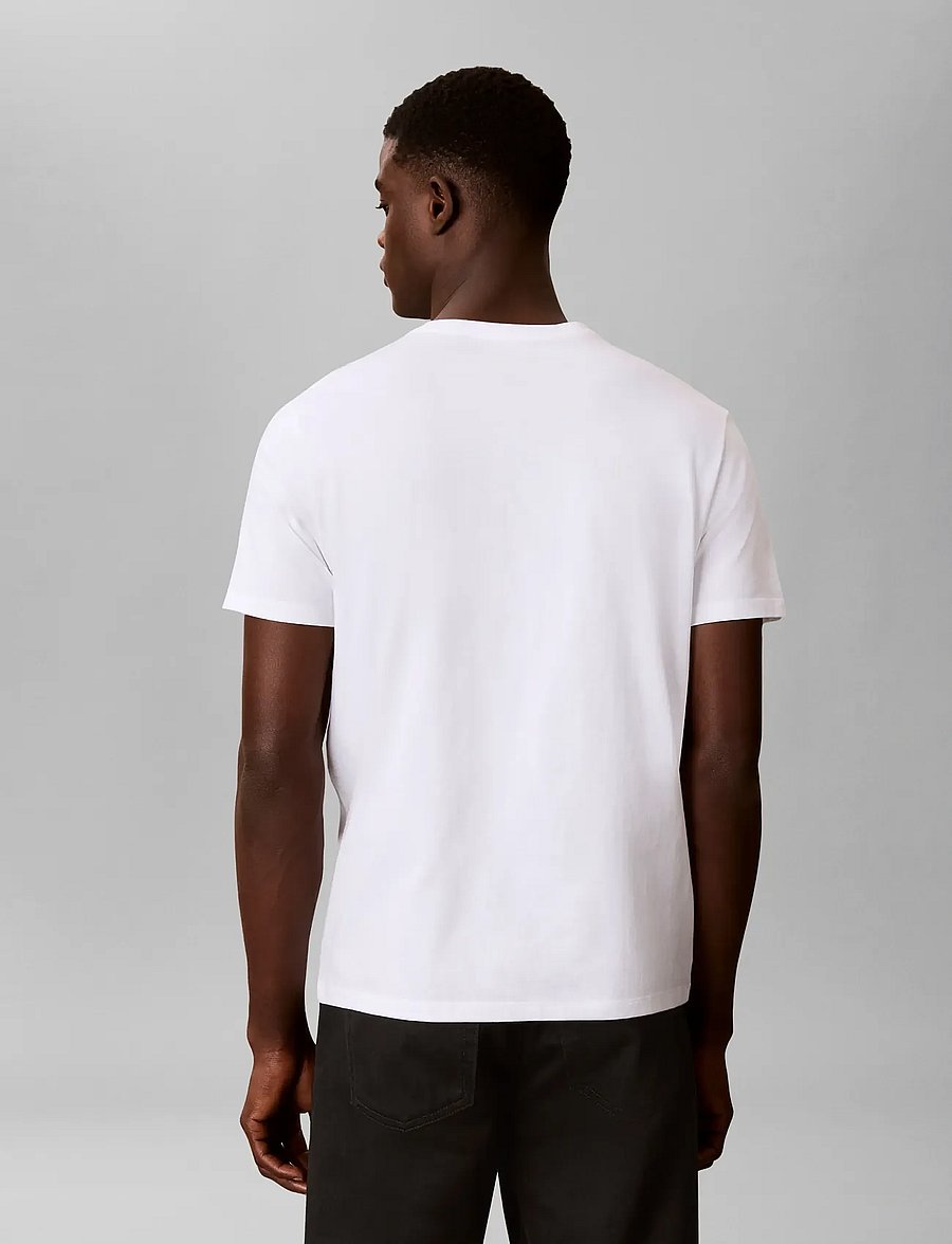 Calvin Klein - SS 30s EU SPW PUFF STNDRD GRAPHI - kortærmede t-shirts - bright white - 2