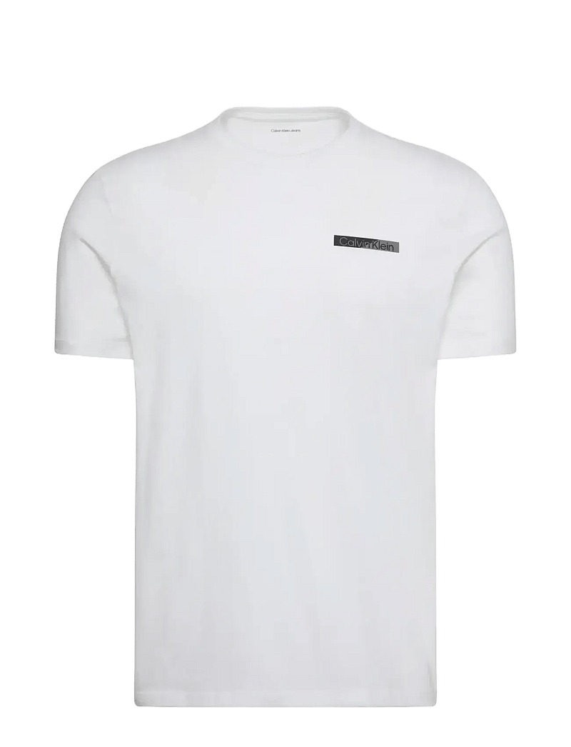 Calvin Klein - SS 30s EU SPW SPLIT STNDRD GRAPH - kortærmede t-shirts - bright white - 1