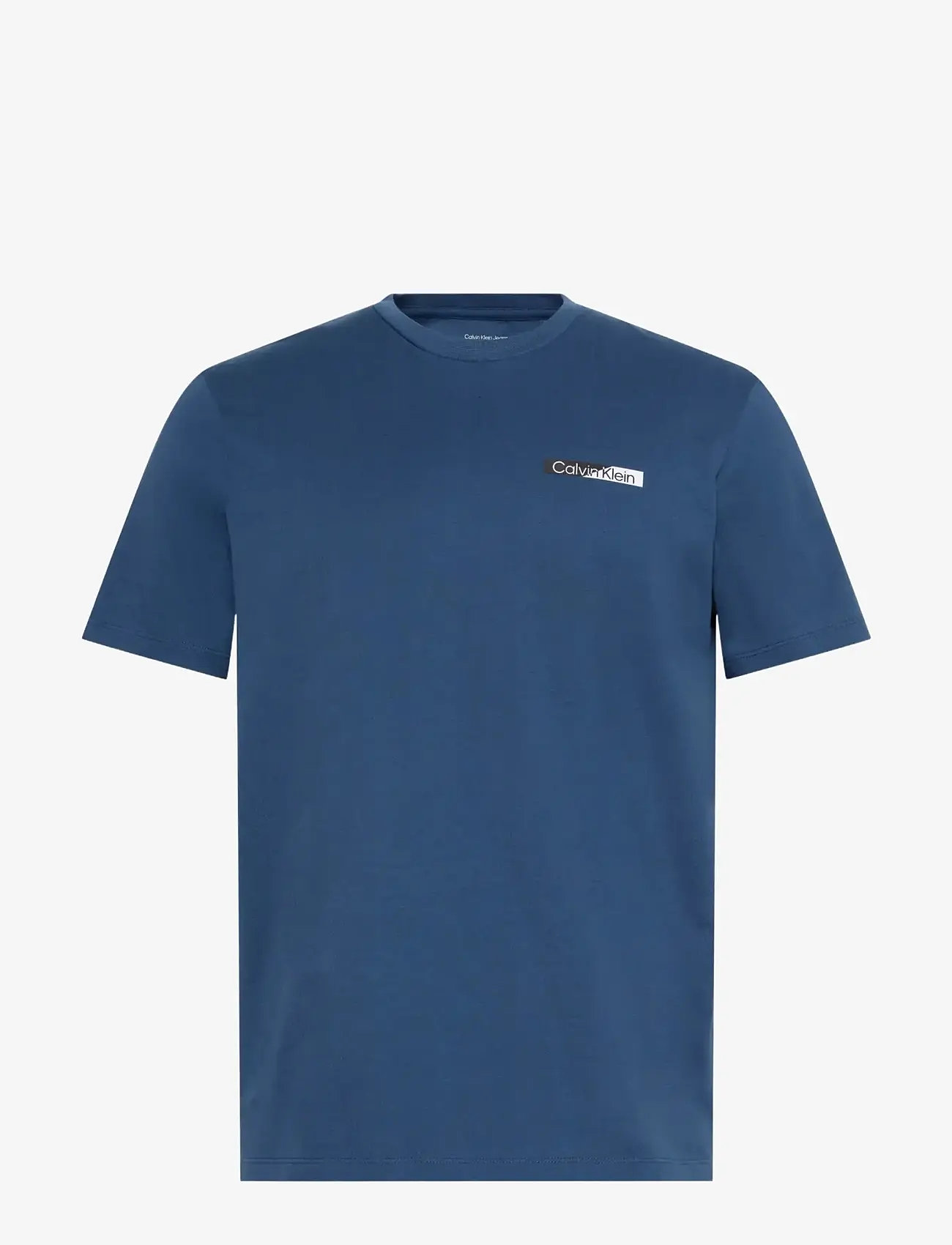Calvin Klein - SS 30s EU SPW SPLIT STNDRD GRAPH - kortærmede t-shirts - dark denim - 1