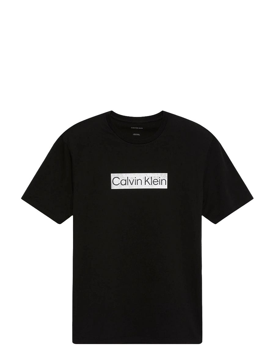 Calvin Klein - SS 30s EU SPW MTL STNDRD GRAPHIC - lühikeste varrukatega t-särgid - black - 1