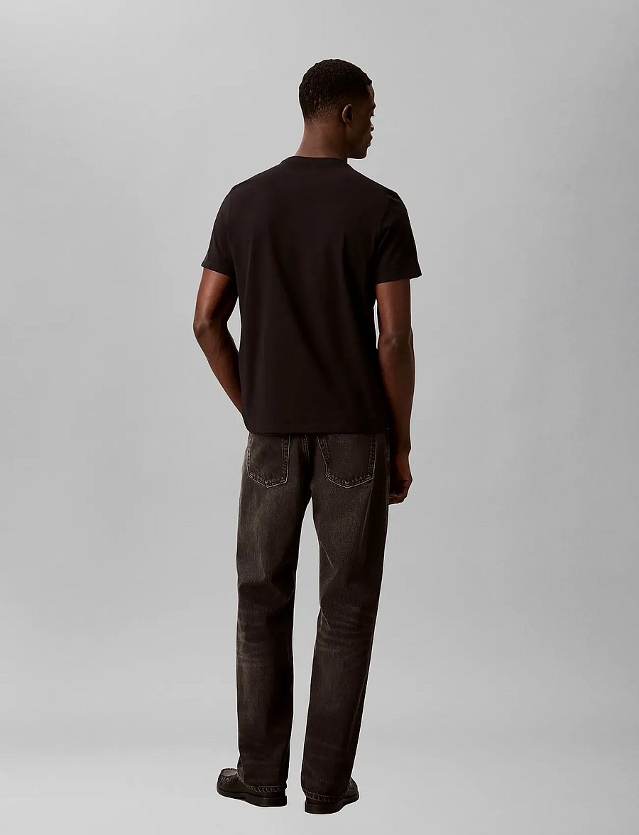 Calvin Klein - SS 30s EU SPW MTL STNDRD GRAPHIC - lühikeste varrukatega t-särgid - black - 2