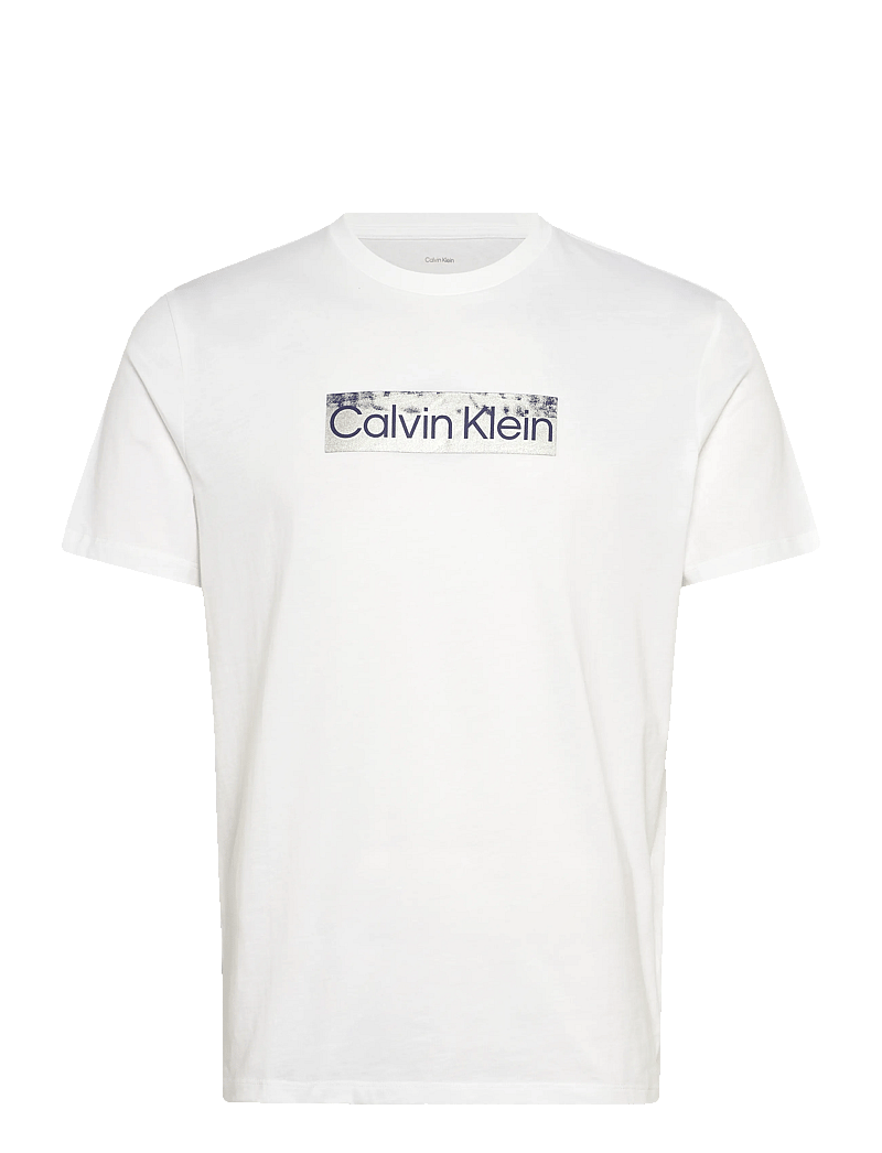 Calvin Klein - SS 30s EU SPW MTL STNDRD GRAPHIC - kortærmede t-shirts - bright white - 0