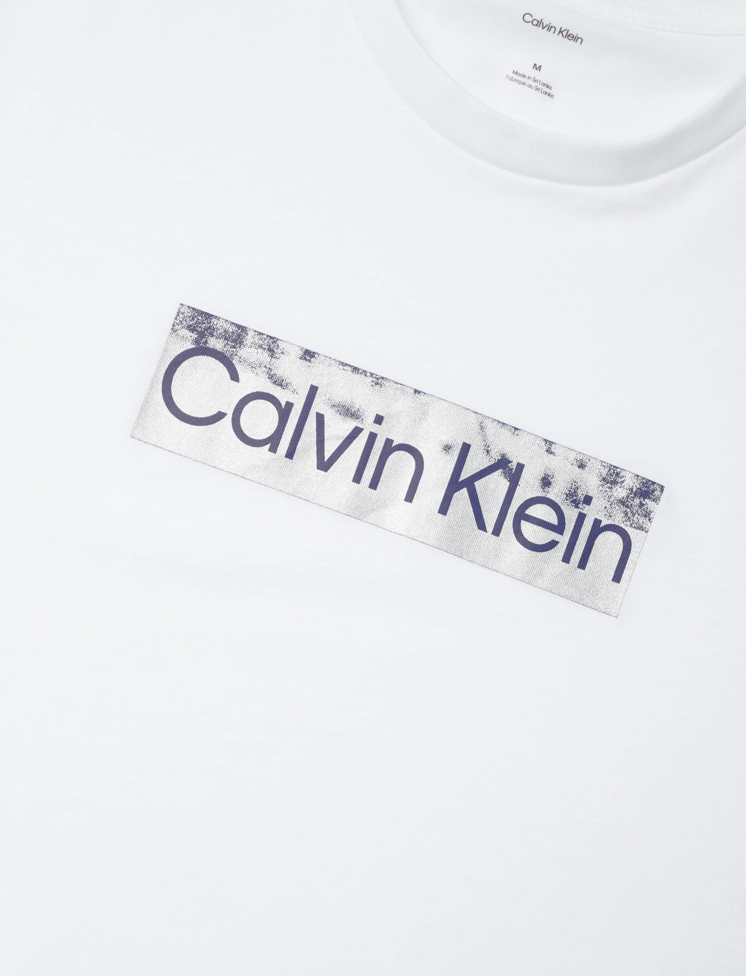 Calvin Klein - SS 30s EU SPW MTL STNDRD GRAPHIC - lühikeste varrukatega t-särgid - bright white - 2