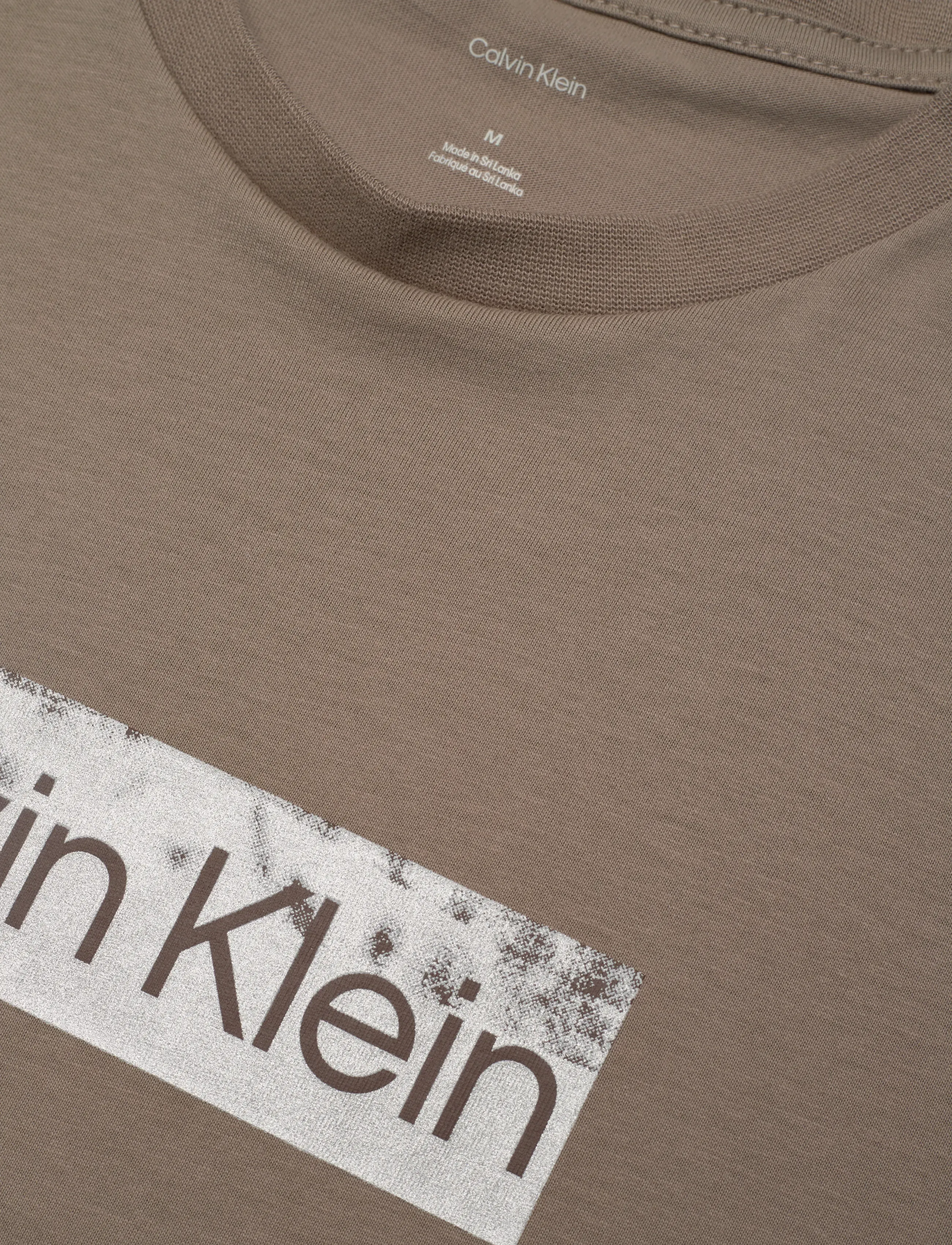 Calvin Klein - SS 30s EU SPW MTL STNDRD GRAPHIC - lühikeste varrukatega t-särgid - roasted cashew - 2