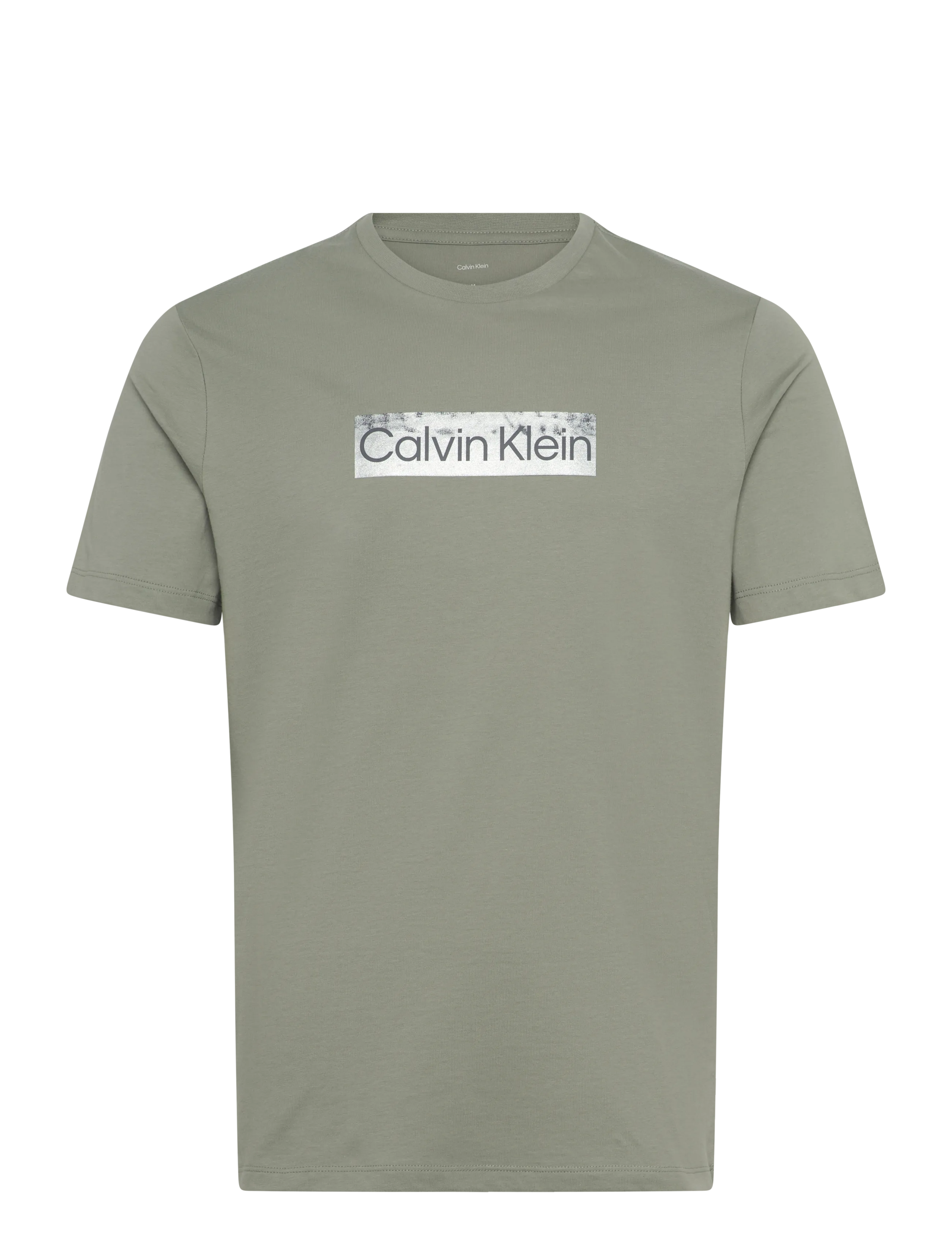 Calvin Klein SS 30s EU SPW MTL STNDRD GRAPHIC - T-särgid - SHADOW / khaki/green