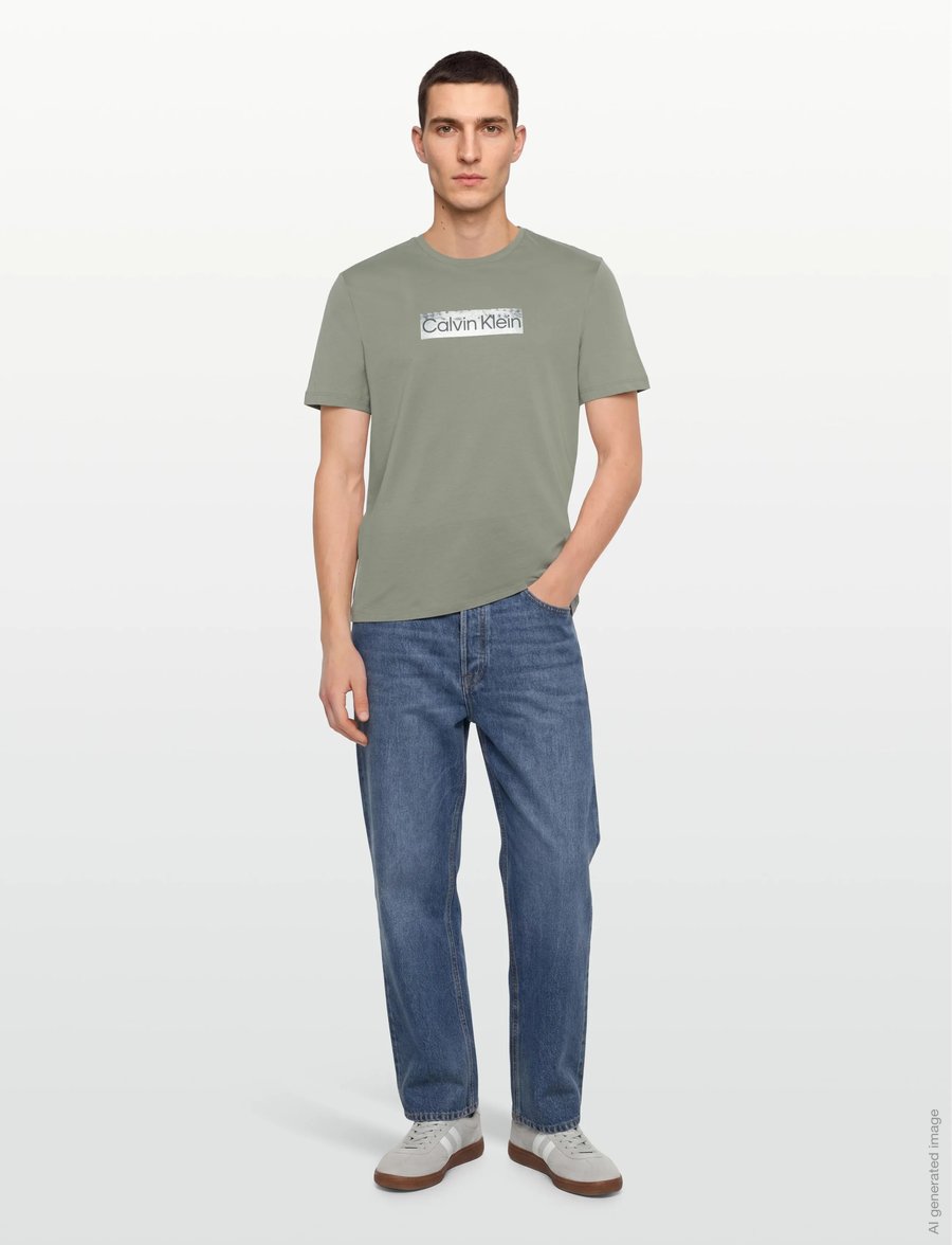 Calvin Klein - SS 30s EU SPW MTL STNDRD GRAPHIC - kurzärmelig - shadow - 0