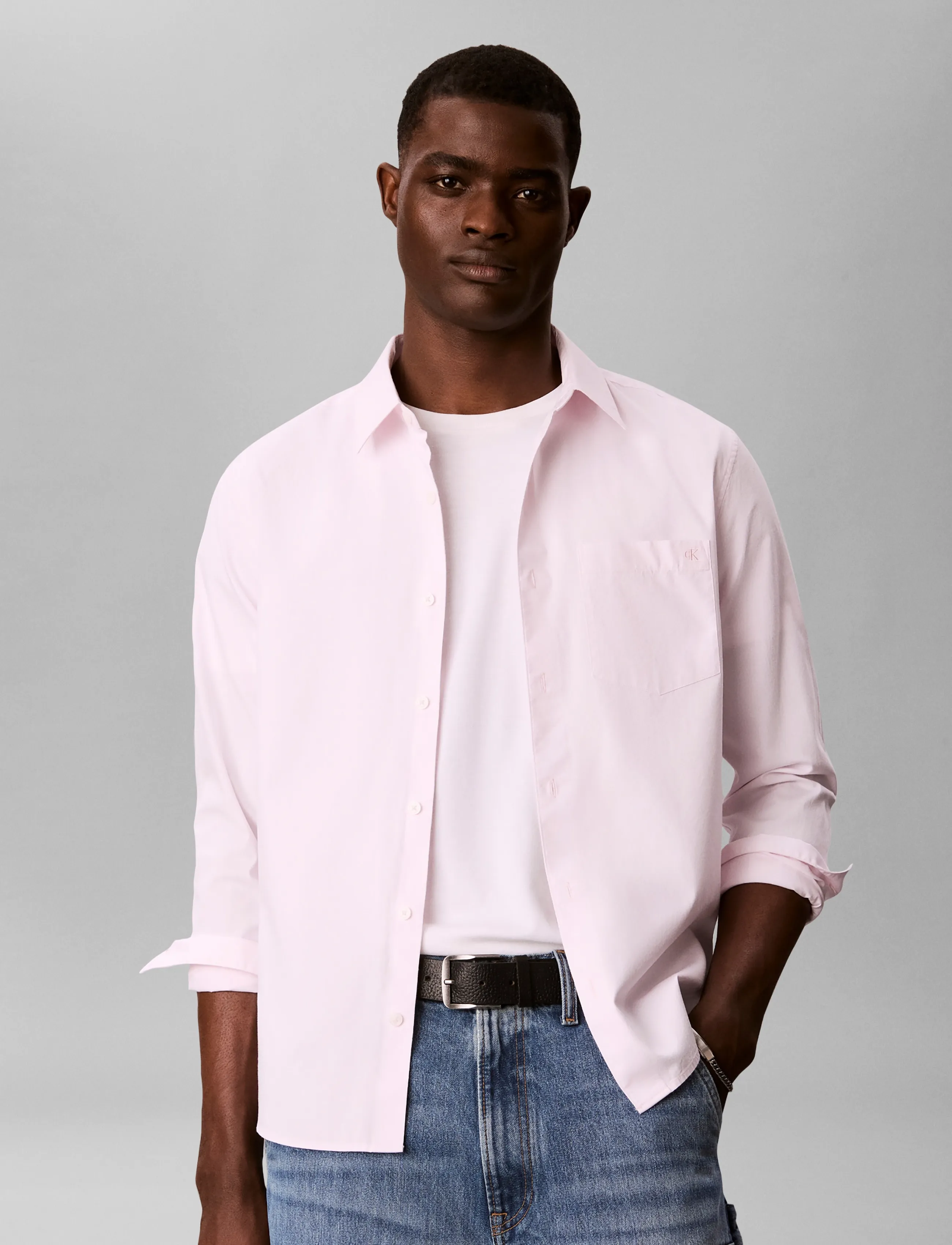 Calvin Klein LS EOE OXFORD CLASSIC SHIRT - Skjortor - BALLET SLIPPER / pink/rose