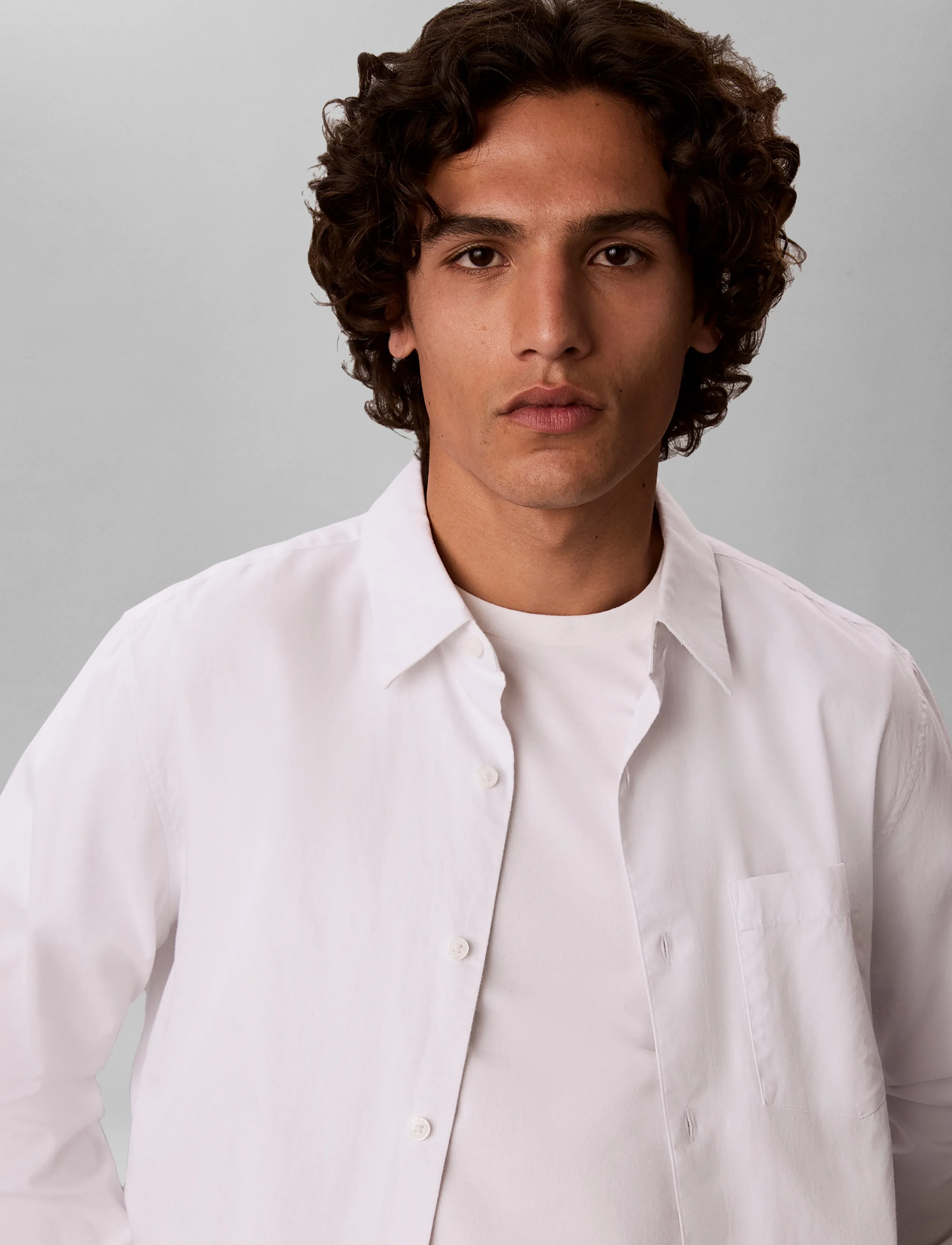 Calvin Klein - LS EOE OXFORD CLASSIC SHIRT - oxford skjorter - brilliant white - 4