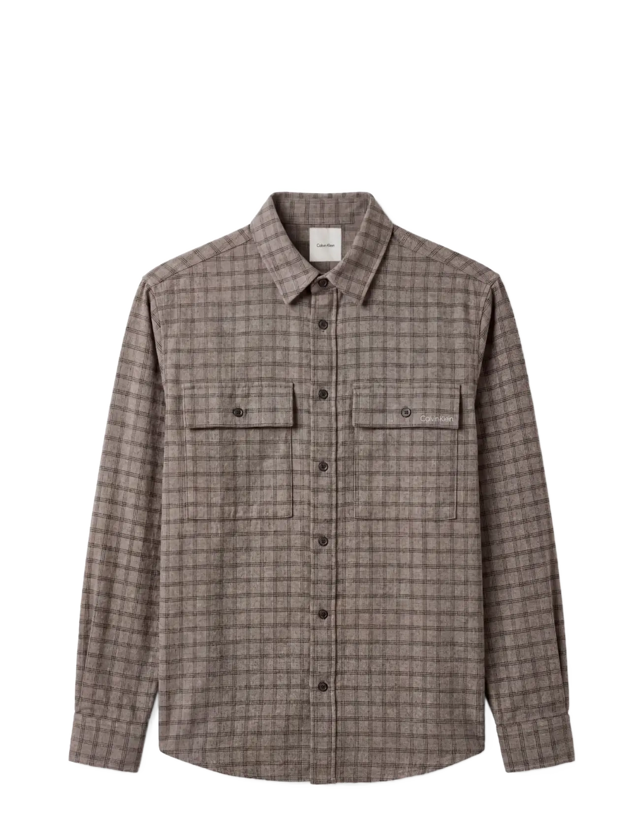Calvin Klein - LS CHECK FLANNEL CLASSIC SHIRT - karierte hemden - charcoal heather - 1