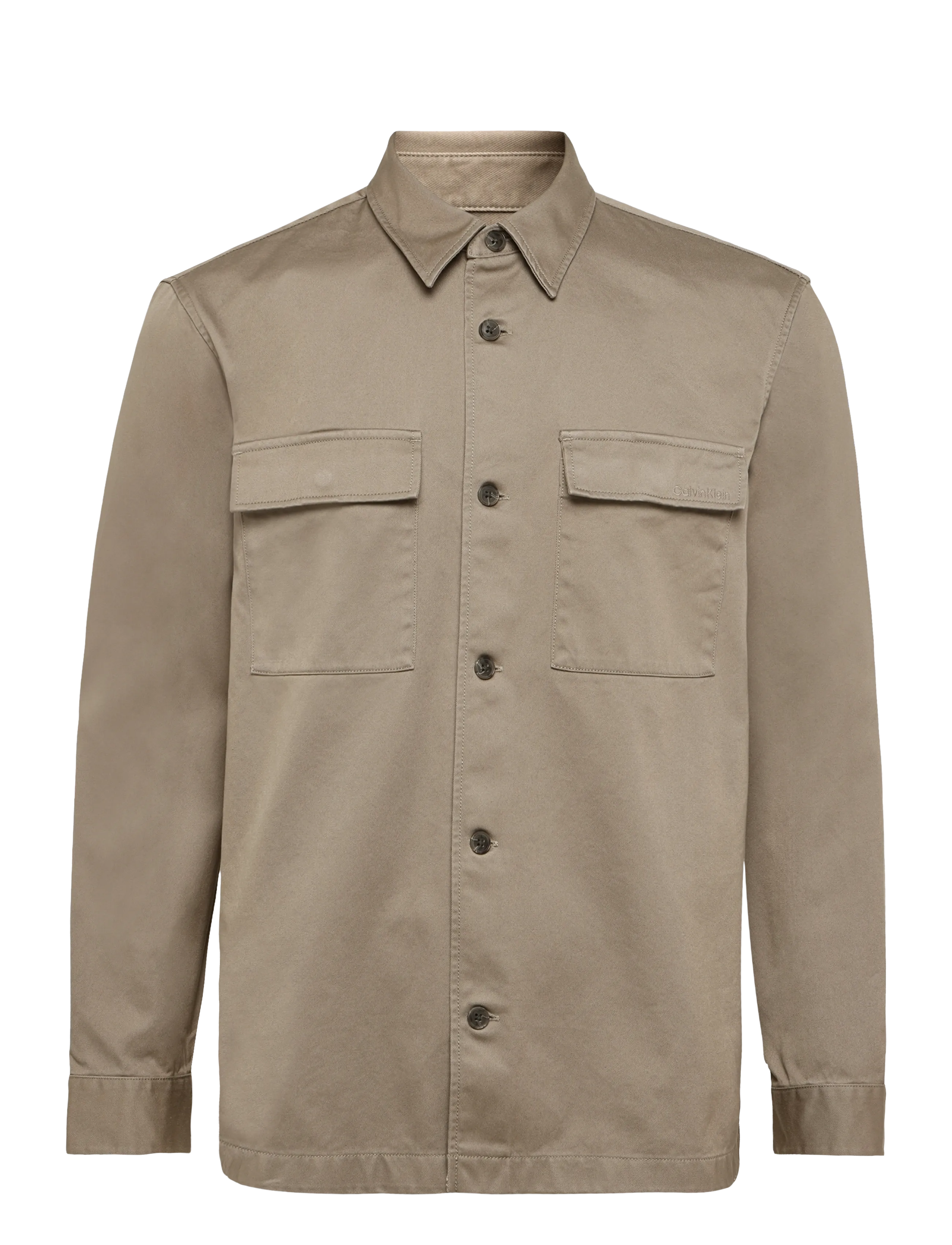 Calvin Klein - LS HEAVY UTILITY CTN TWL EASY OV - Überhemden - roasted cashew - 1