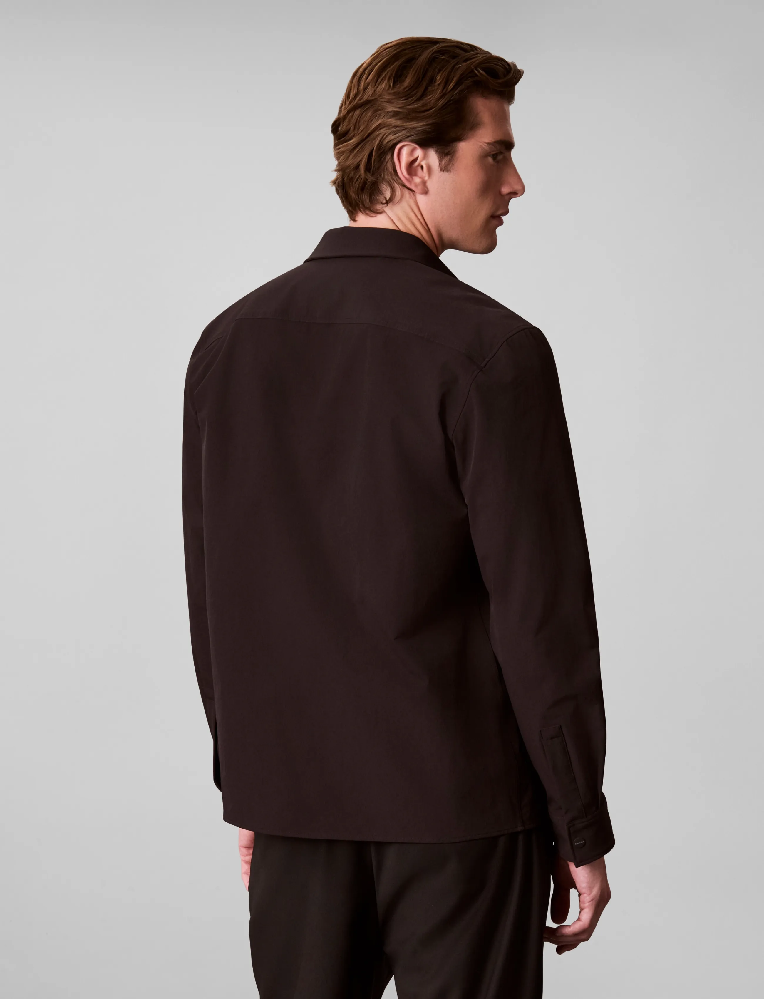 Calvin Klein Ls Tech Knit Dobby Classic Overs overshirts herr – bild 2