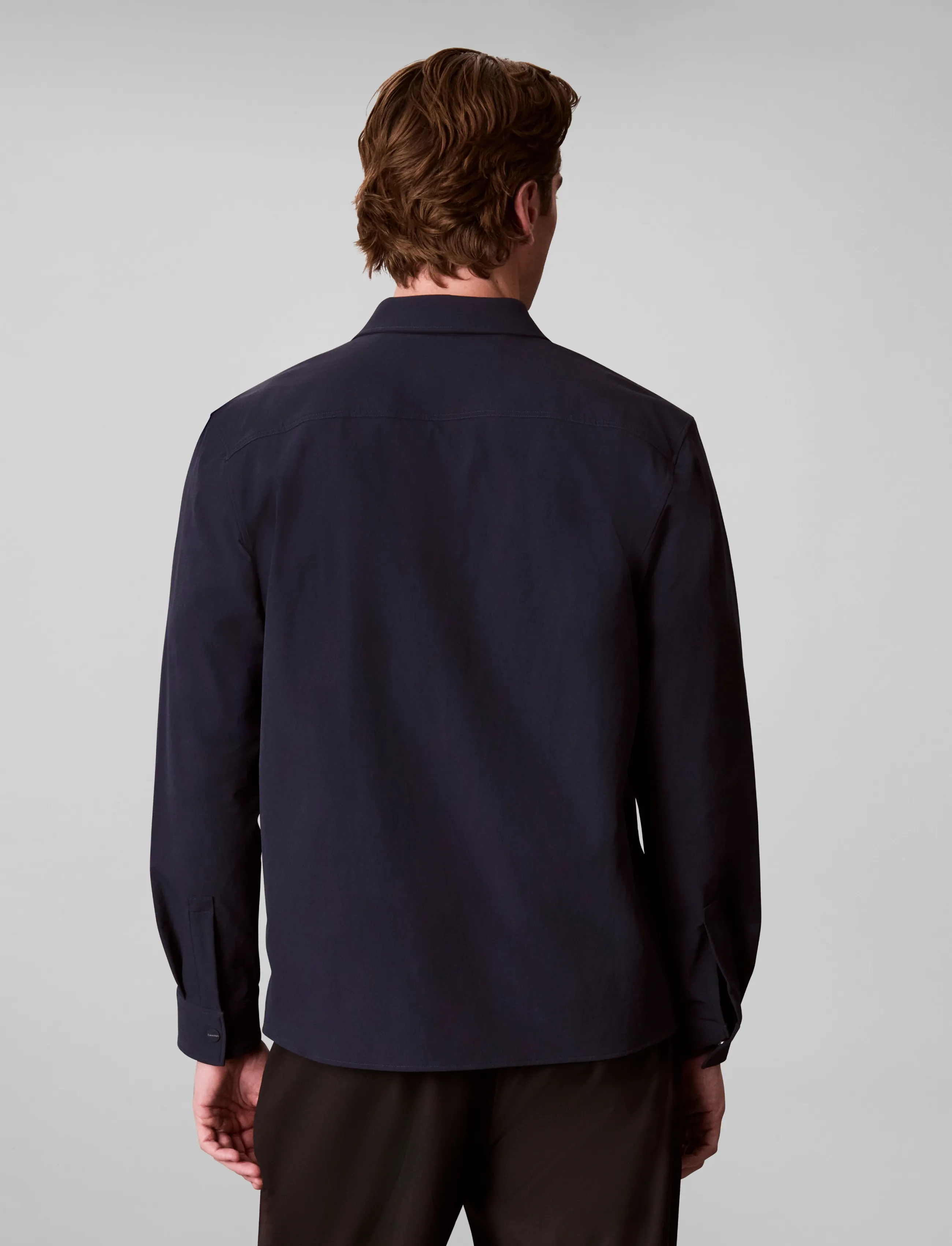 Calvin Klein Ls Tech Knit Dobby Classic Overs overshirts herr – bild 2