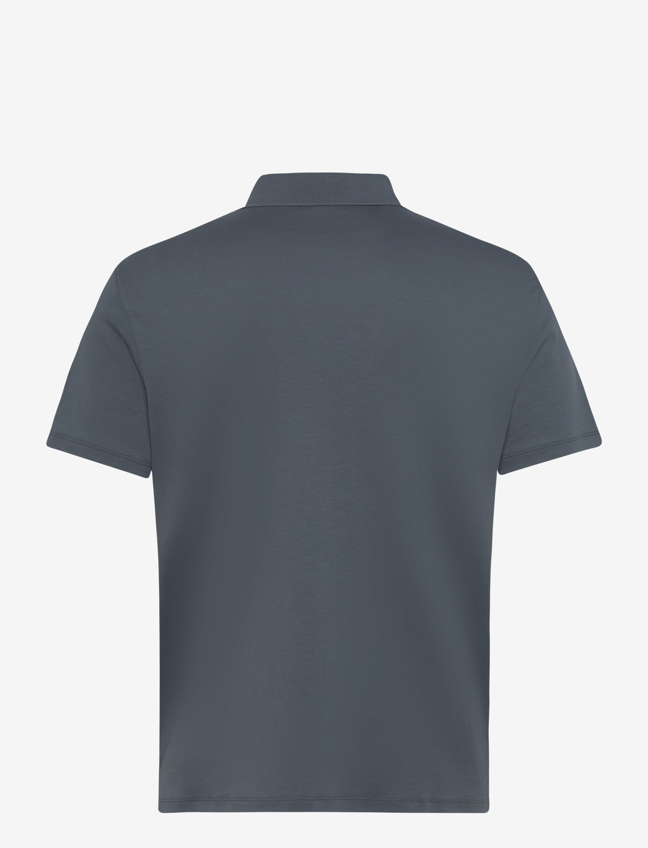 Calvin Klein - SS SLIM SUPIMA LOGO PATCH POLO - kortærmede poloer - dark slate - 1