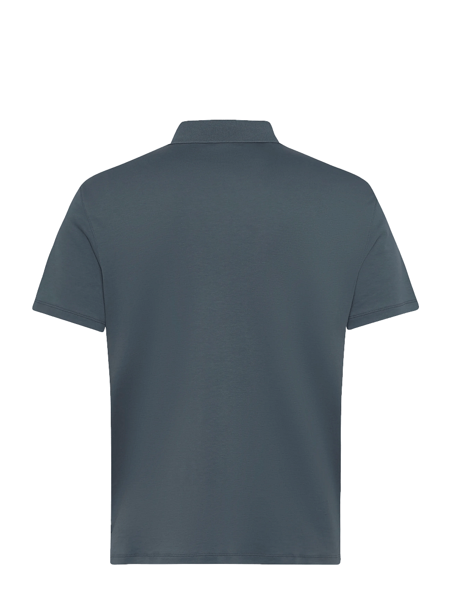 Calvin Klein - SS SLIM SUPIMA LOGO PATCH POLO - lühikeste varrukatega polod - dark slate - 1