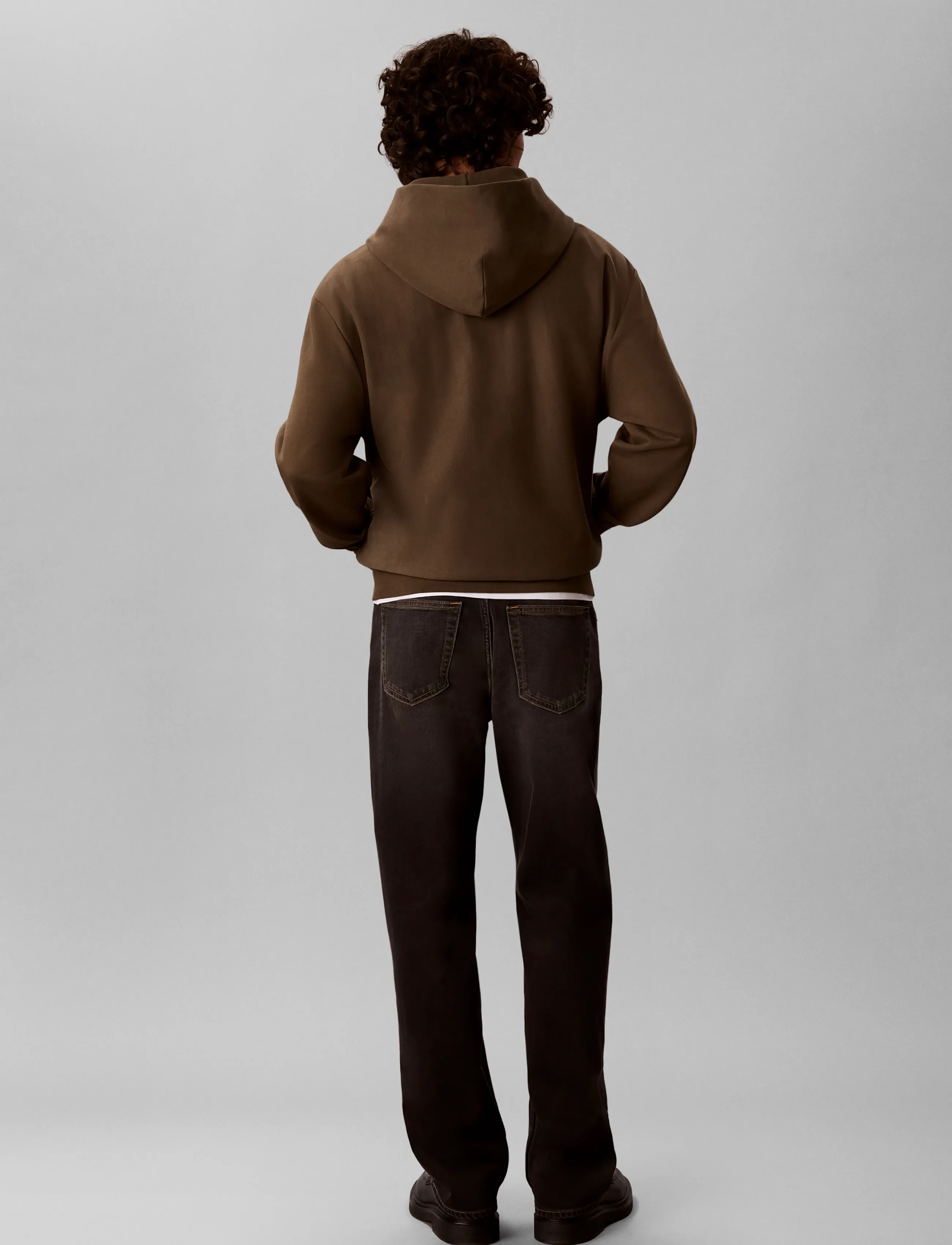 Calvin Klein - LS PREMTRRY MICRO LOGO HOODIE - kapuzenpullover - olive night - 3
