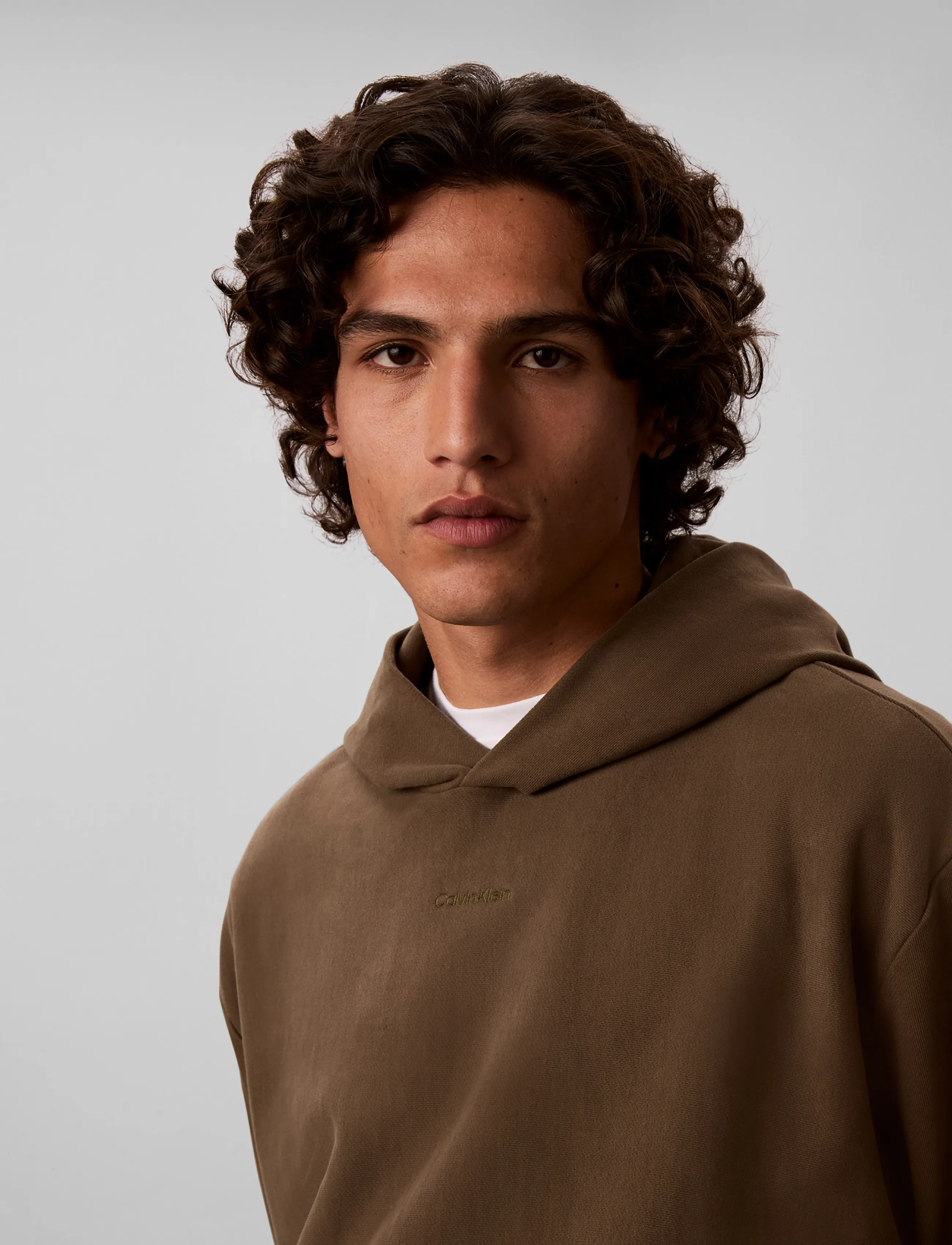Calvin Klein - LS PREMTRRY MICRO LOGO HOODIE - kapuzenpullover - olive night - 4