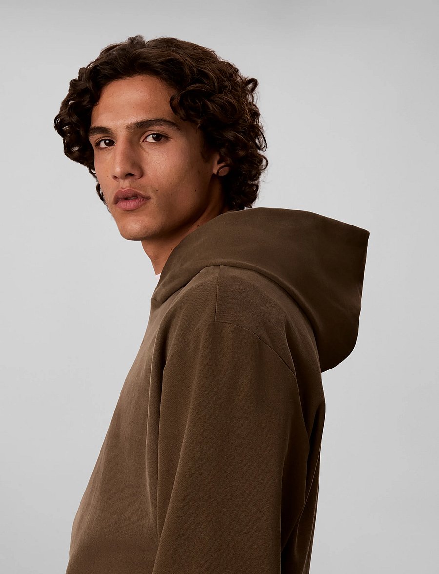 Calvin Klein - LS PREMTRRY MICRO LOGO HOODIE - kapuzenpullover - olive night - 5