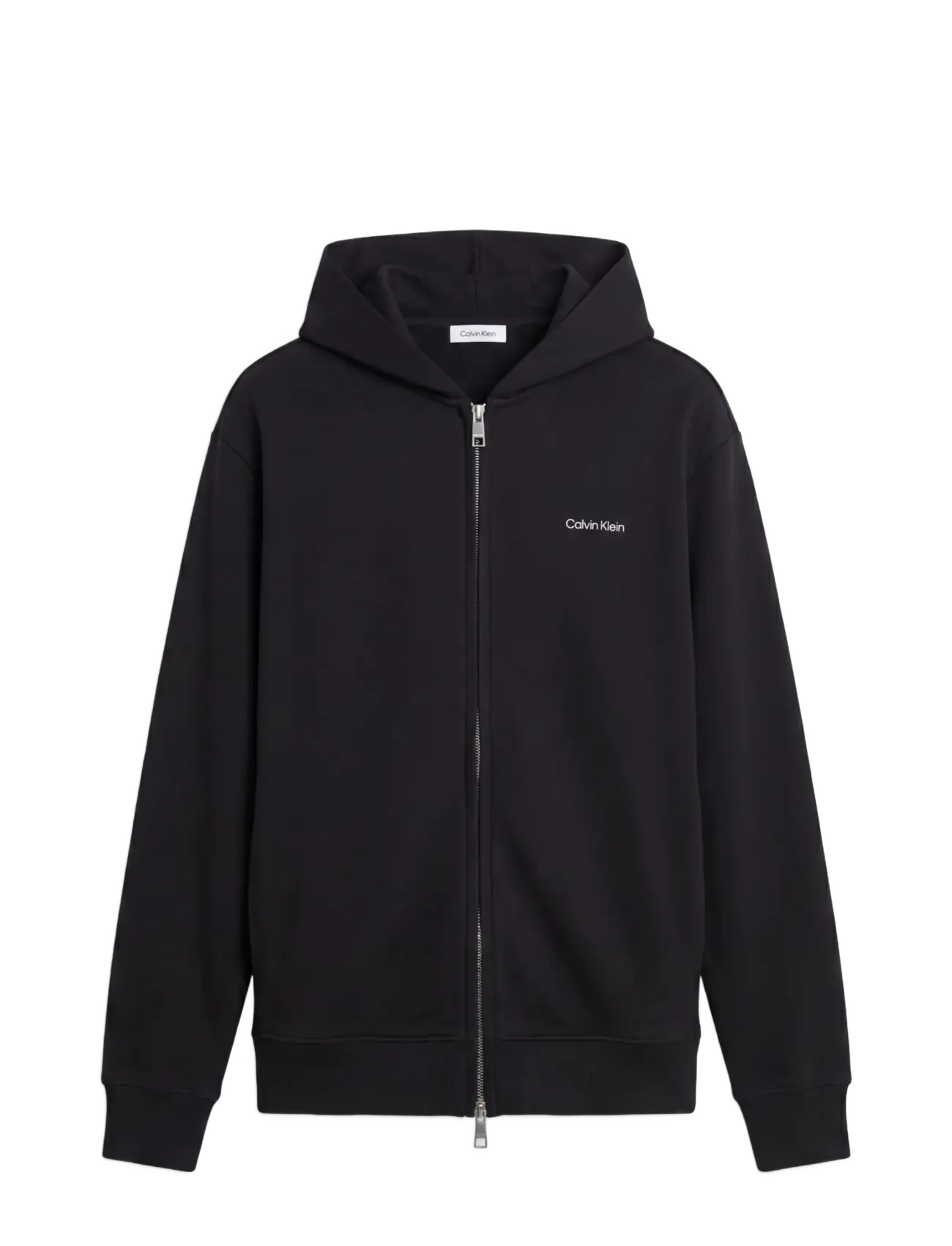 Calvin Klein - LS MICRO LOGO DBL  FZ HOODIE - kapuzenpullover - black - 1