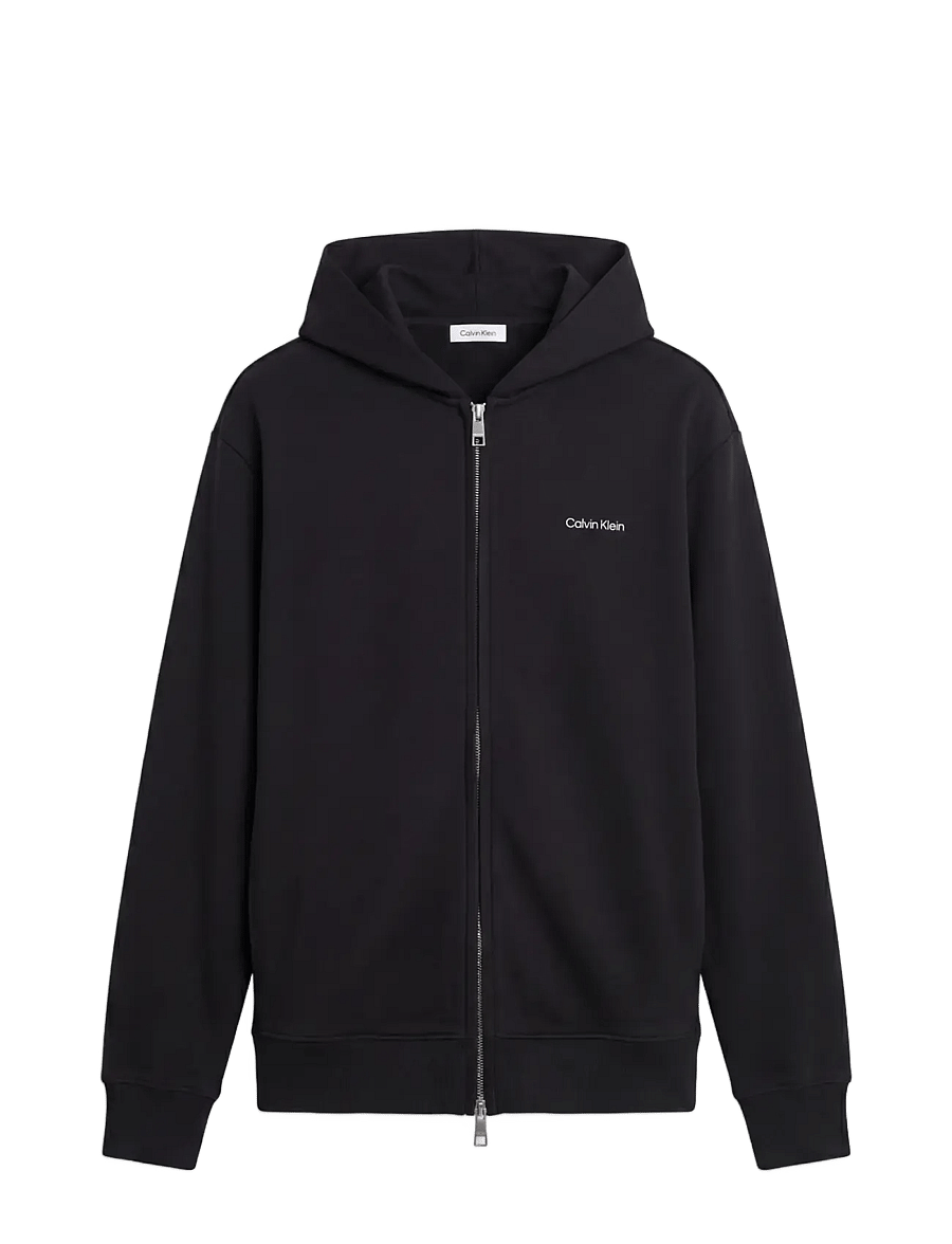 Calvin Klein - LS MICRO LOGO DBL FZ HOODIE - kapuzenpullover - black - 1