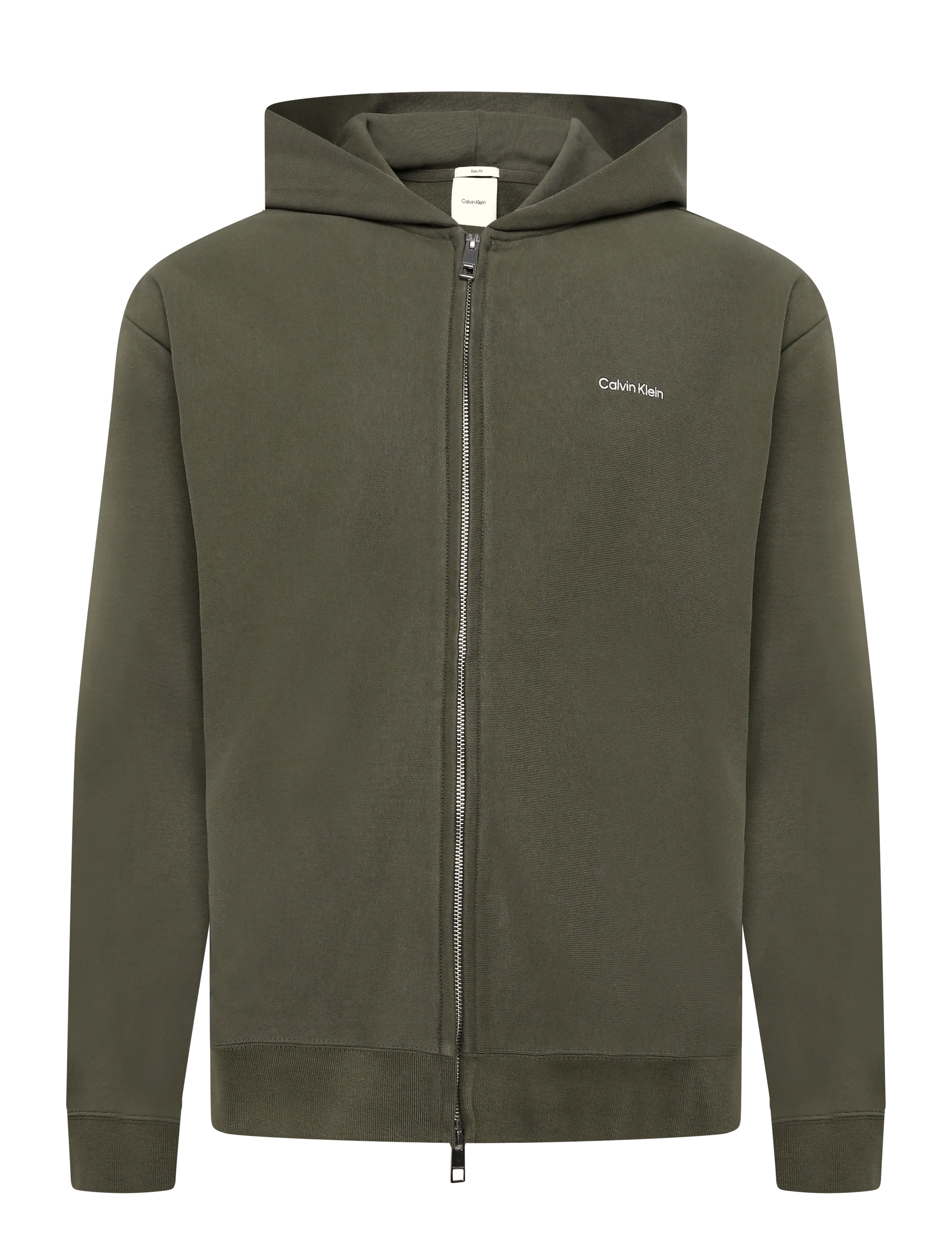 Calvin Klein - LS MICRO LOGO DBL  FZ HOODIE - hoodies - olive night - 1