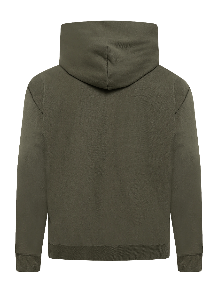 Calvin Klein - LS MICRO LOGO DBL FZ HOODIE - kapuutsiga pusad - olive night - 2