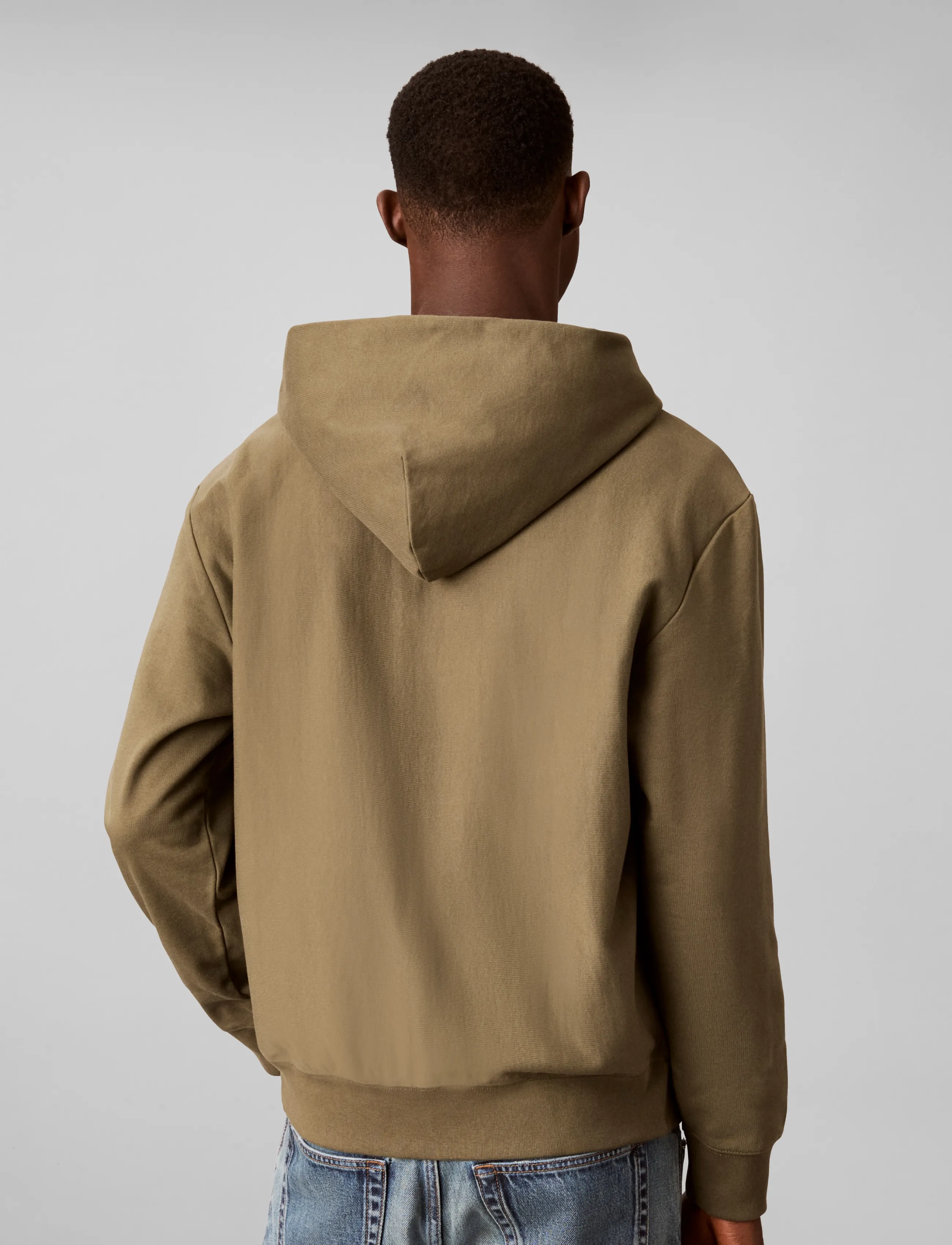 Calvin Klein - LS MICRO LOGO DBL  FZ HOODIE - hoodies - olive night - 3