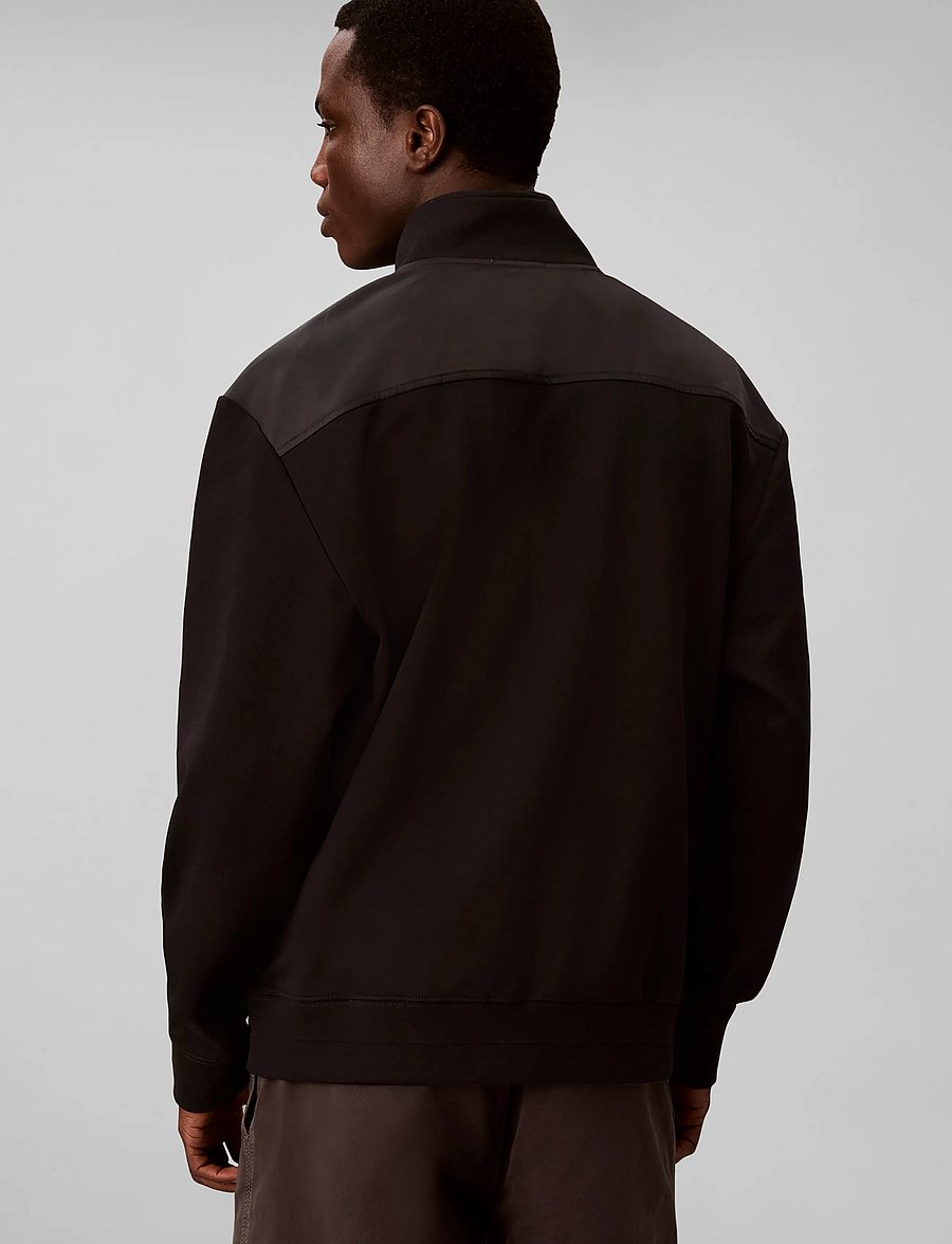 Calvin Klein - LS DWR PRMTERRY MICRO LOGO FZ MN - forårsjakker - black - 2