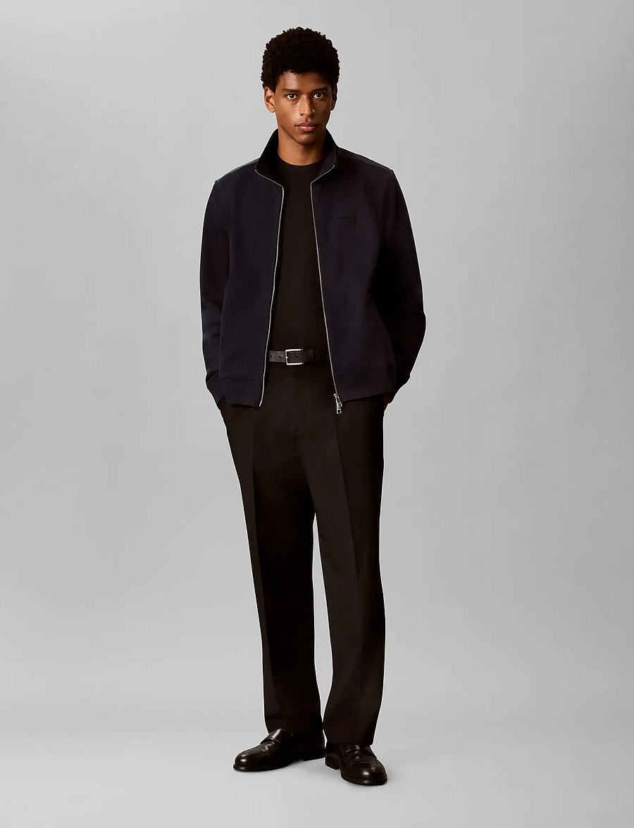 Calvin Klein - LS DWR PRMTERRY MICRO LOGO FZ JC - herbstjacken - dark sapphire - 0
