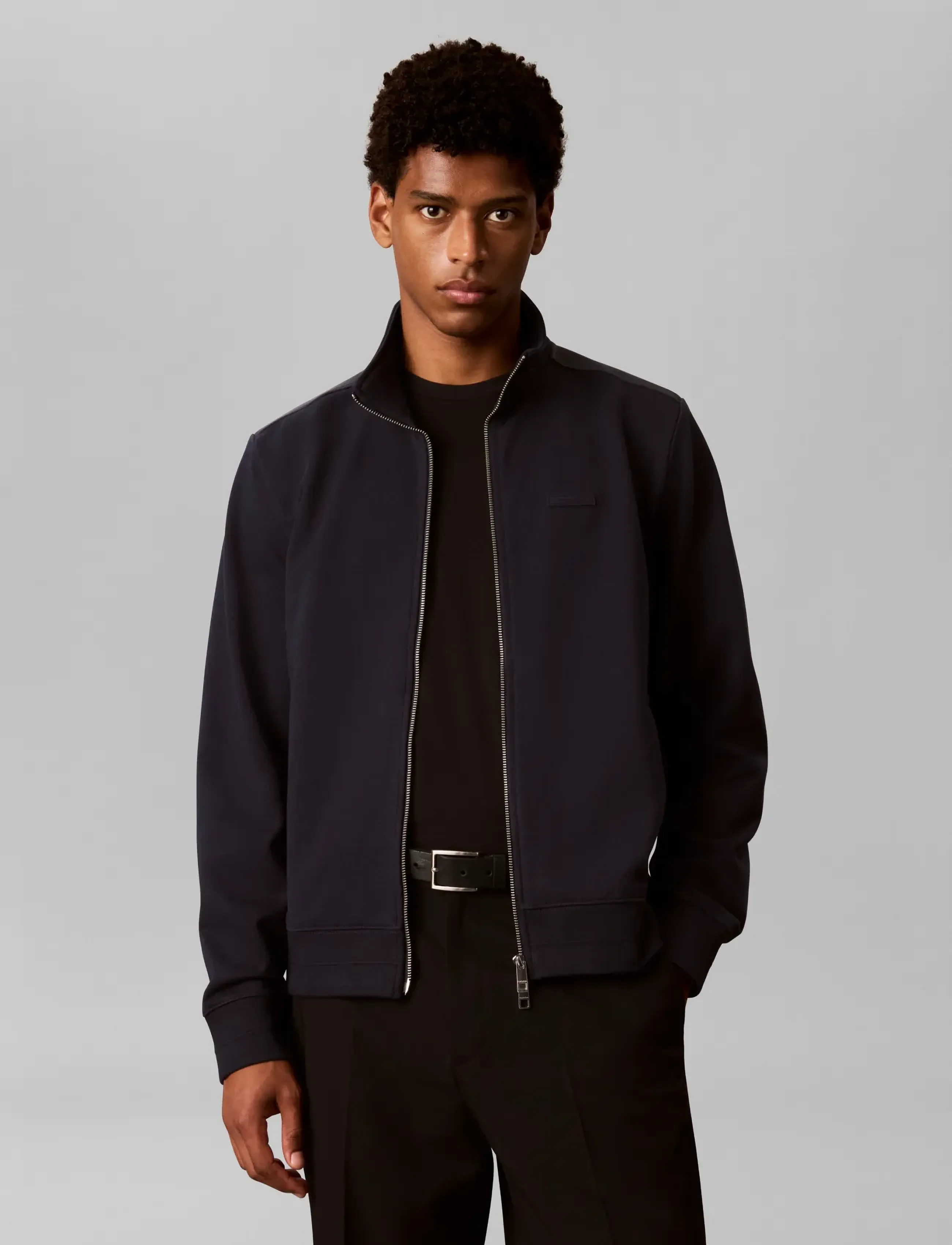 Calvin Klein - LS DWR PRMTERRY MICRO LOGO FZ JC - dark sapphire - 3