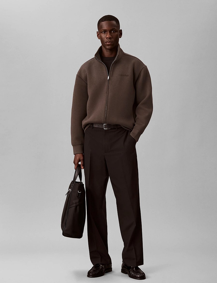 Calvin Klein - LS COOLING SPACER FULL ZIP JACKE - herfstjassen - beluga - 0