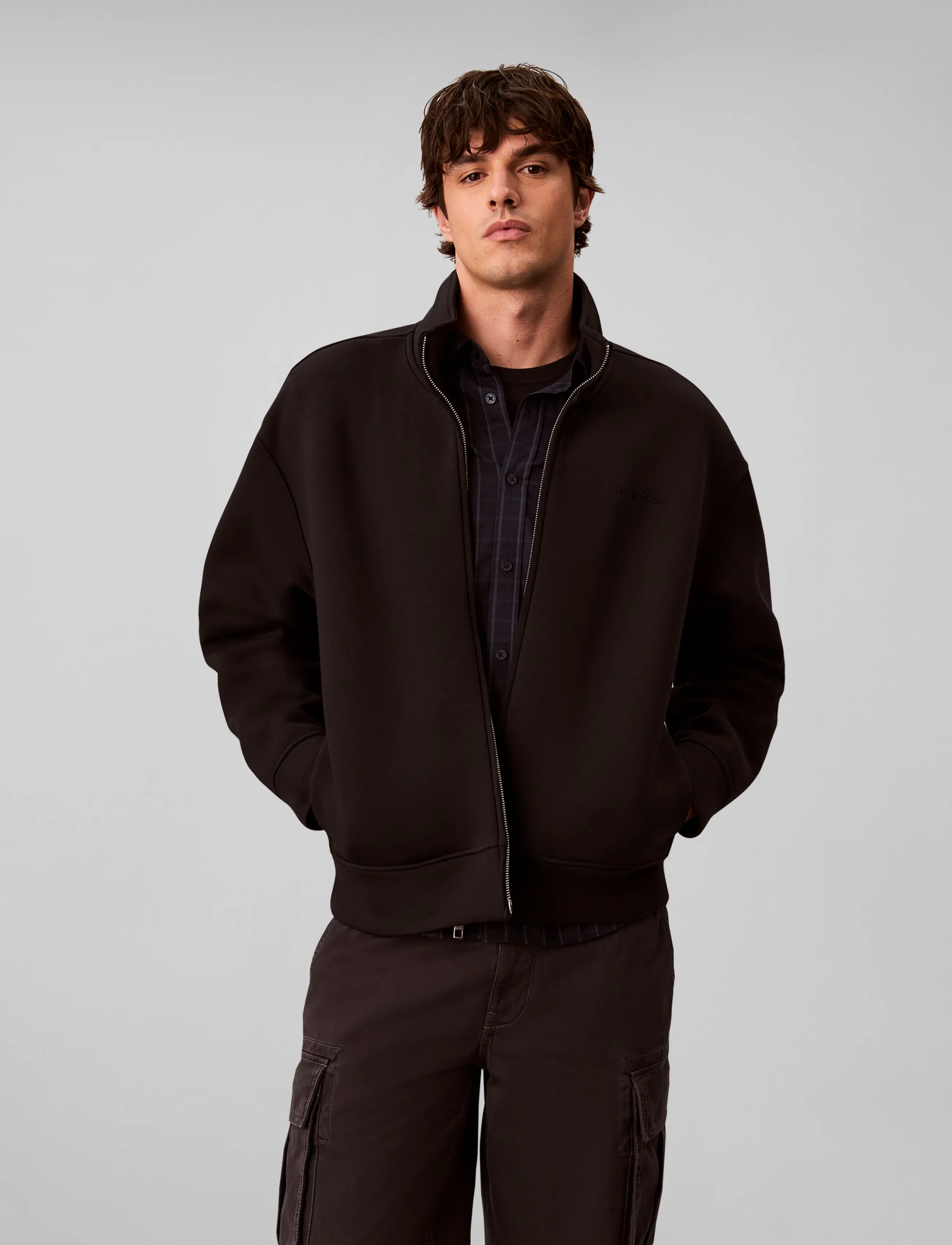 Calvin Klein - LS COOLING SPACER FULL ZIP JACKE - sügisjoped - black - 3