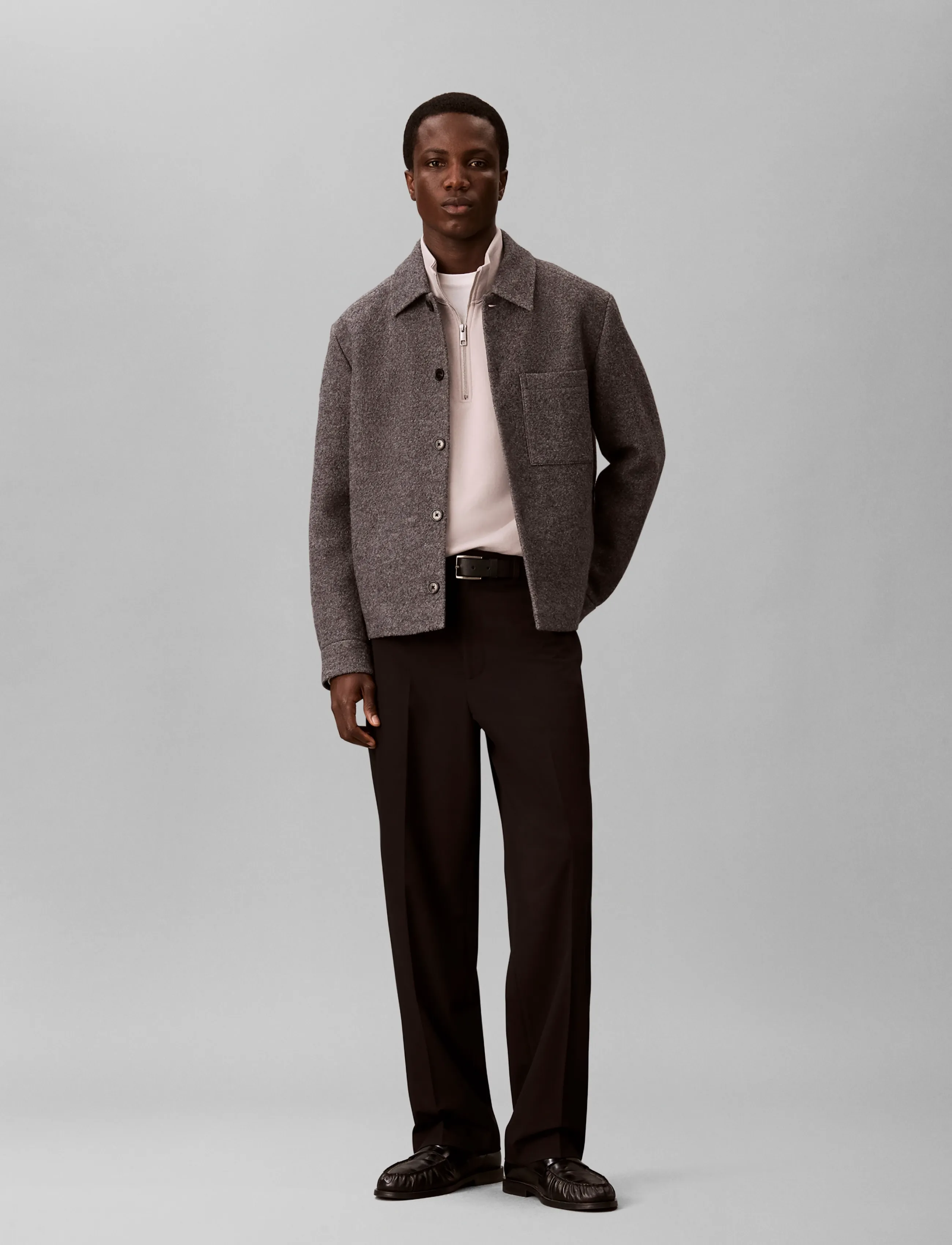 Calvin Klein LS 350 TERRY SPW RUBBER BADGE QT - Inspiration - ASHES OF ROSES / pink/rose