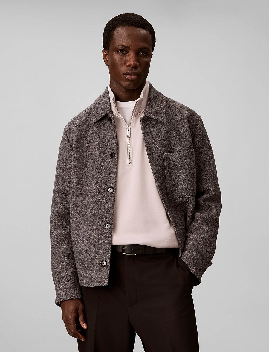 Calvin Klein - LS 350 TERRY SPW RUBBER BADGE QT - pullover mit halbem reißverschluss - ashes of roses - 5