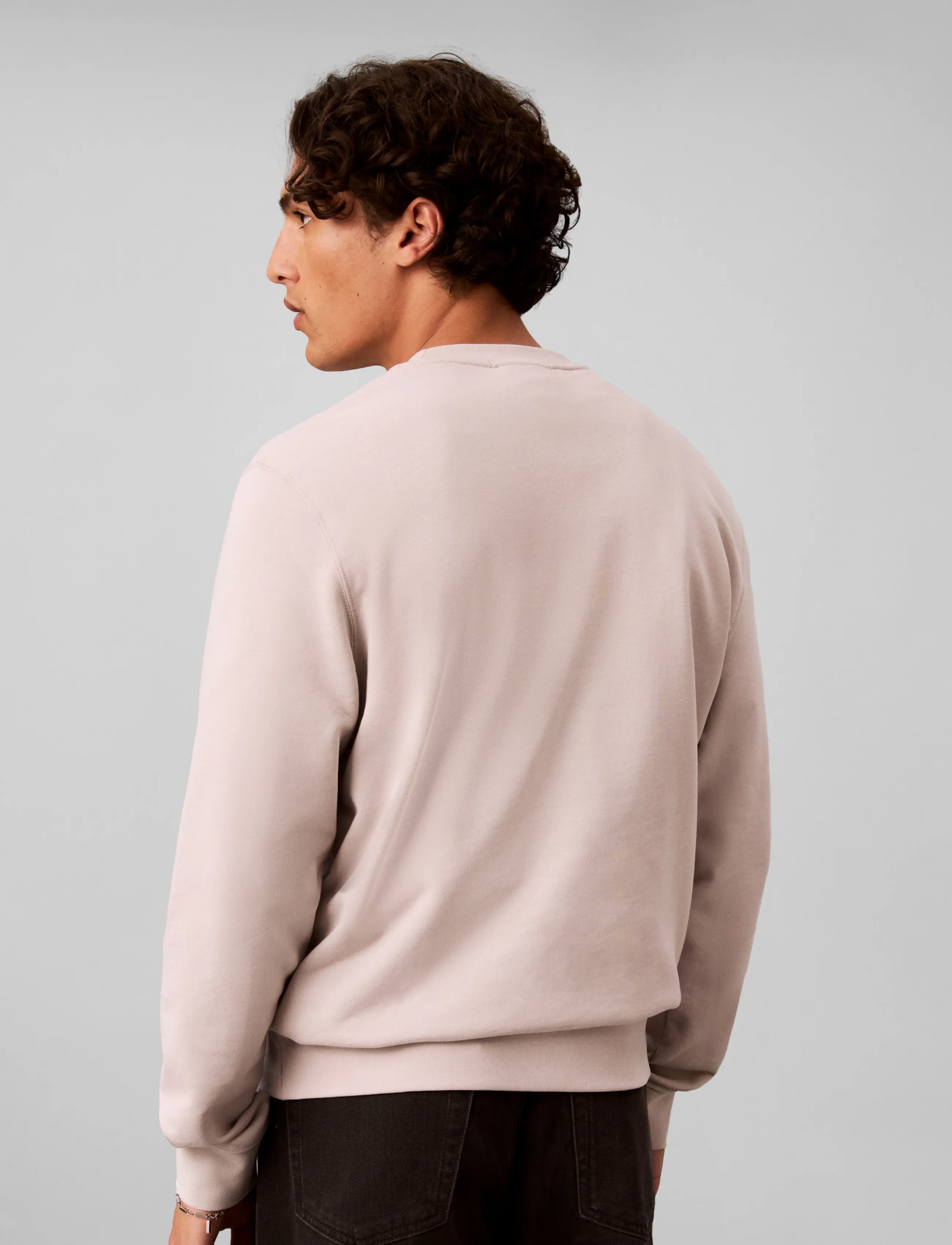 Calvin Klein - CLSSIC 350 TERRY RUBBER BDGE CN - sweatshirts - ashes of roses - 2