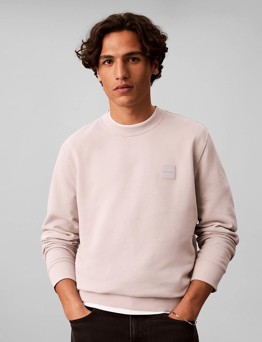 Calvin Klein - CLSSIC 350 TERRY RUBBER BDGE CN - sweatshirts - ashes of roses - 3