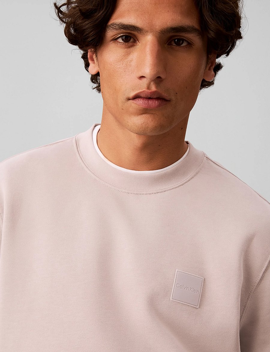 Calvin Klein - CLSSIC 350 TERRY RUBBER BDGE CN - sweatshirts - ashes of roses - 4