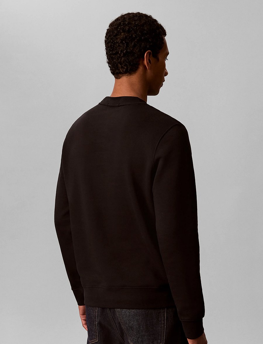 Calvin Klein - LS 350 TERRY SPW RUBBER BADGE CR - shop by occasion - black - 2