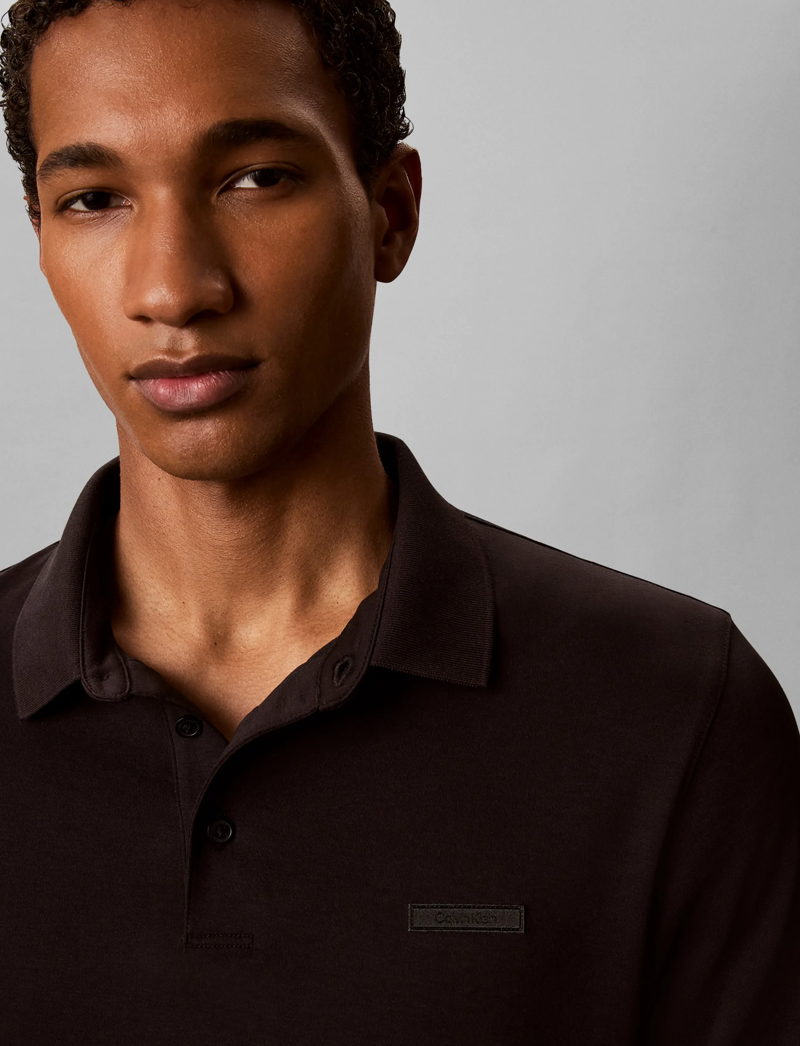 Ls Slim Supima Logo Patch Polo 4