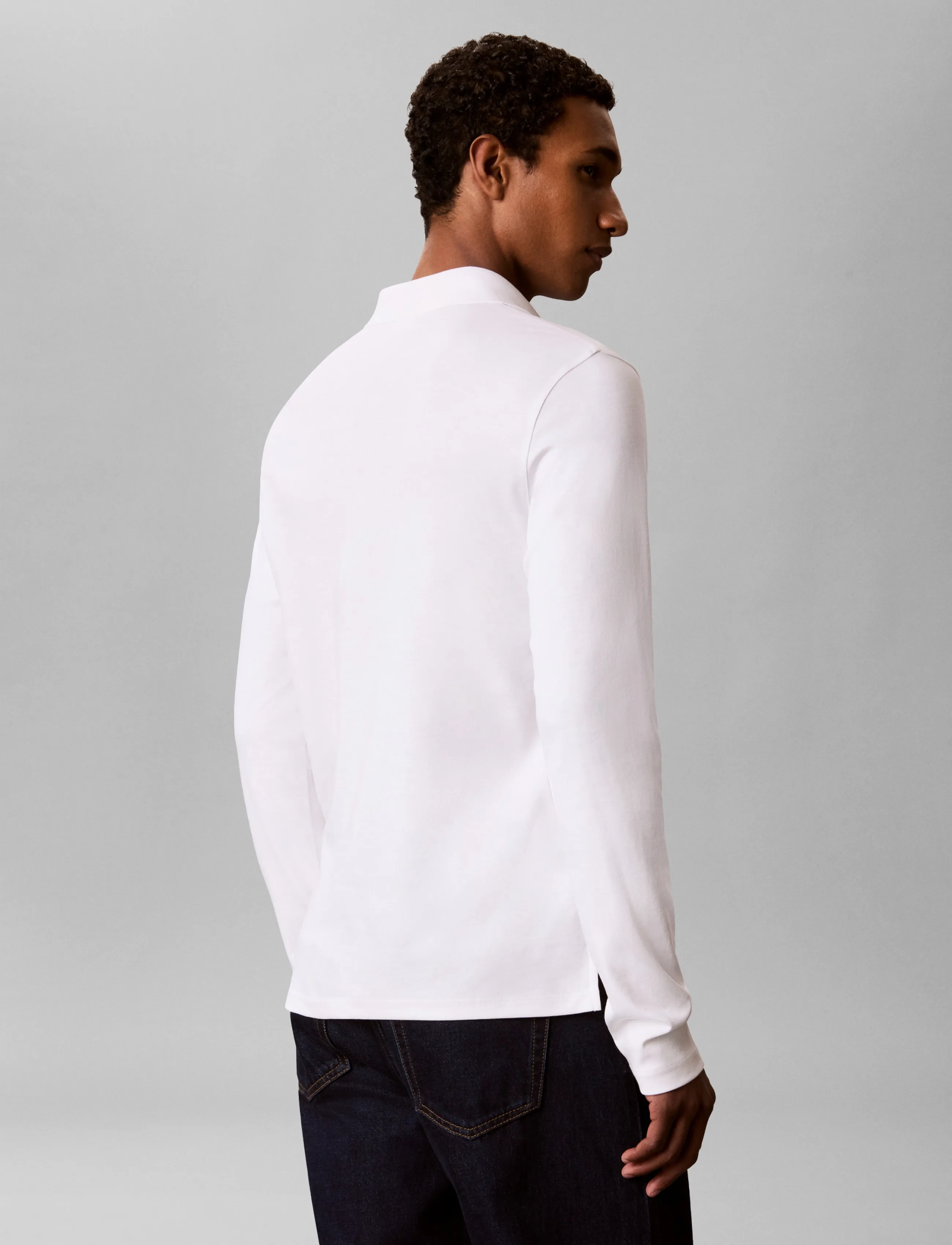 Ls Slim Supima Logo Patch Polo 2