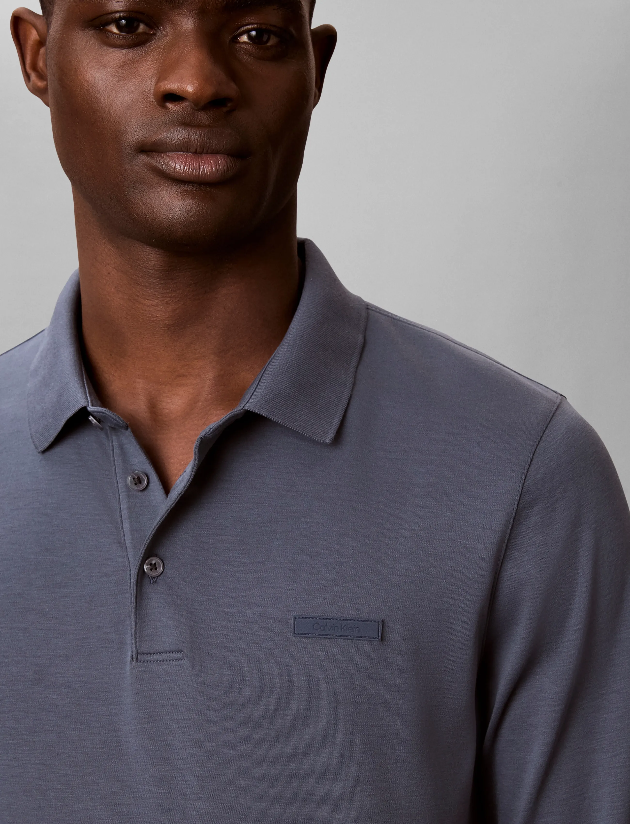 Ls Slim Supima Logo Patch Polo 3