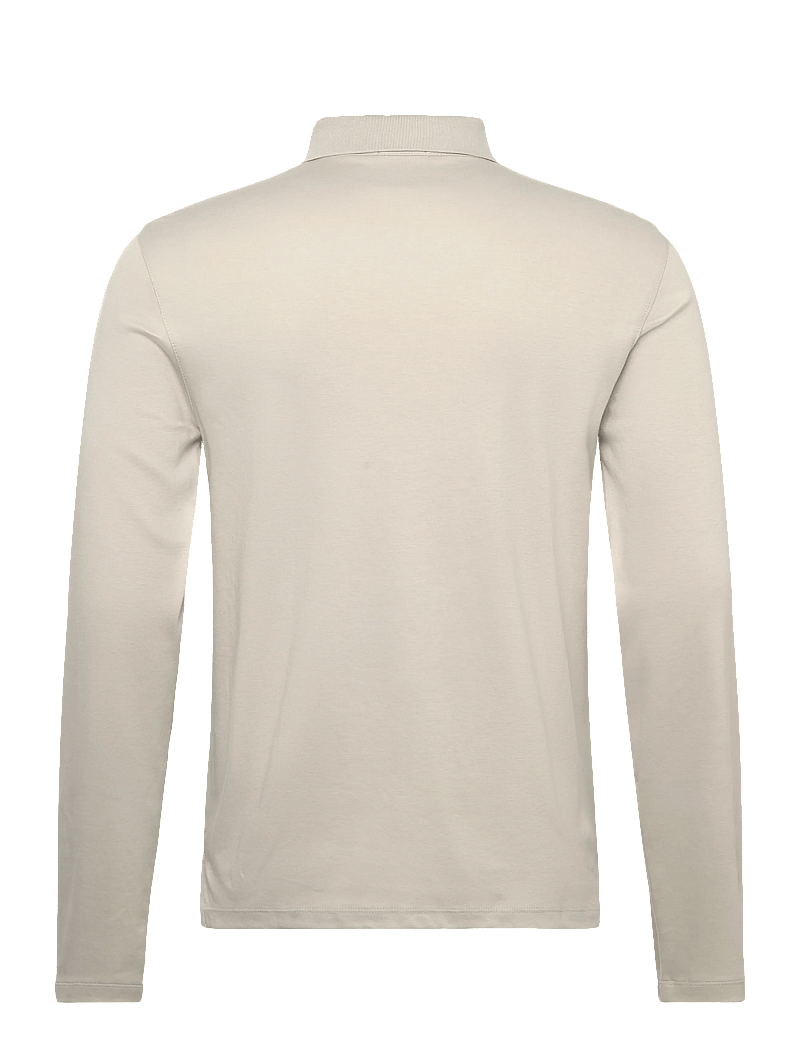 Calvin Klein - LS SLIM SUPIMA LOGO PATCH POLO - langærmede poloer - moonstruck - 2