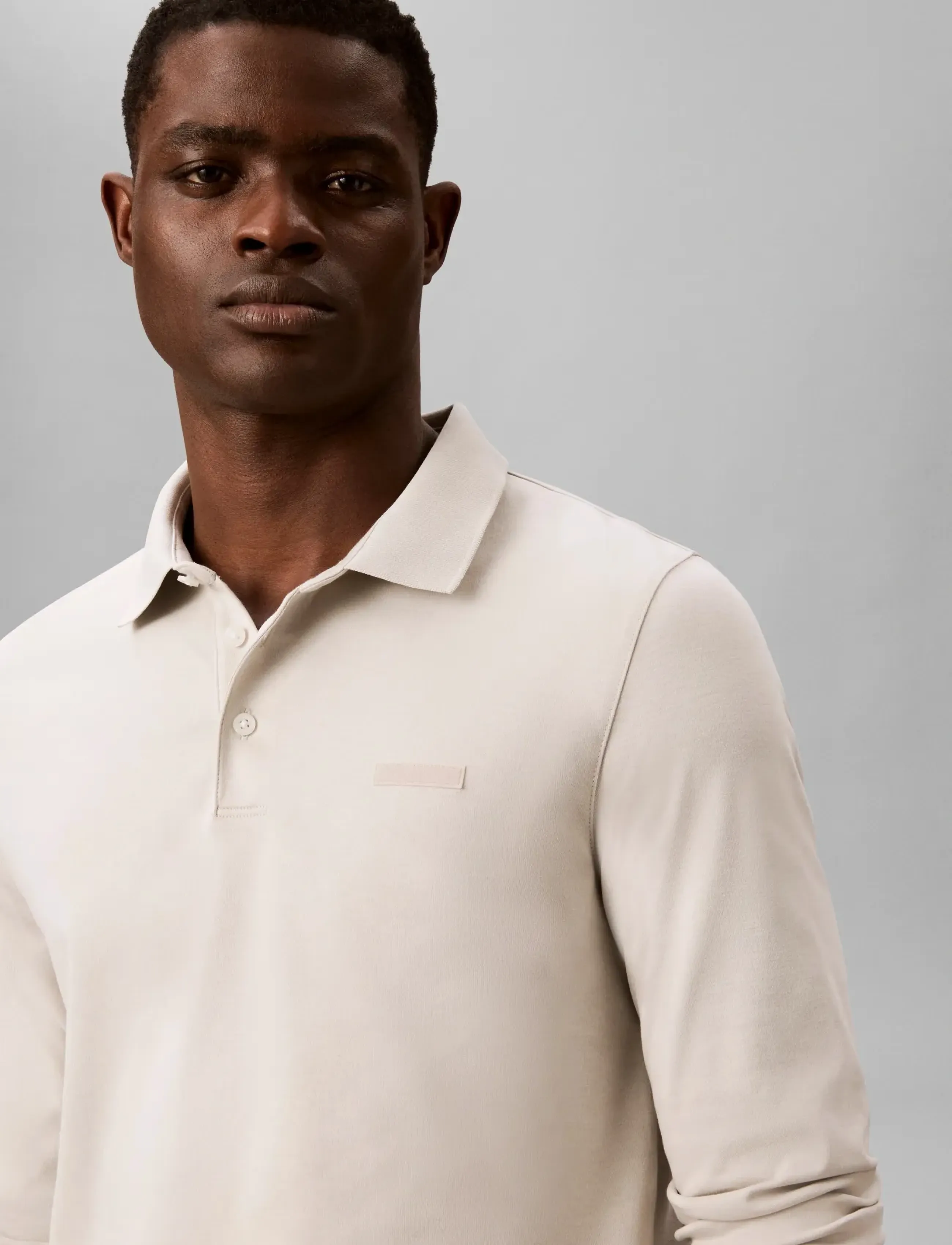 Ls Slim Supima Logo Patch Polo 4