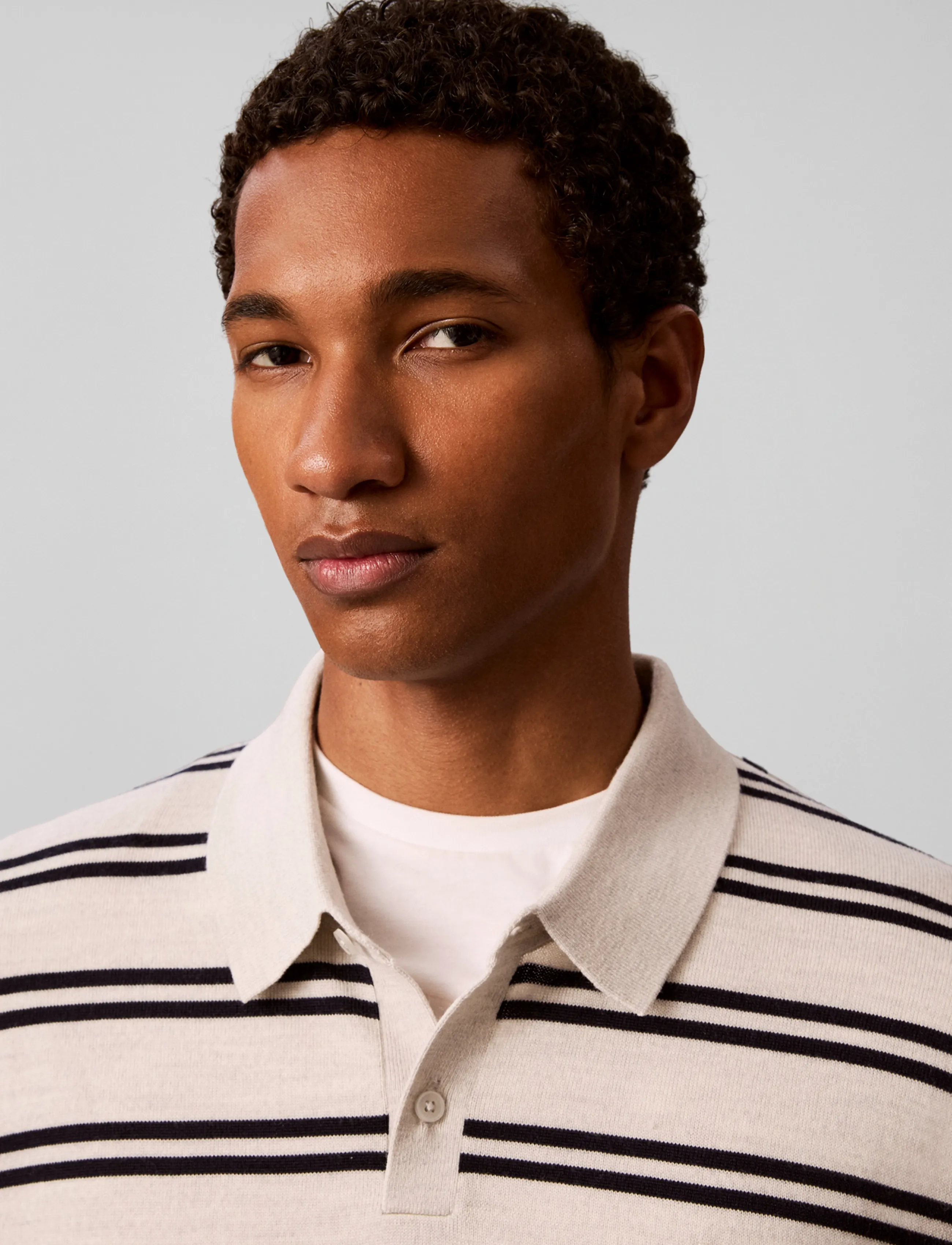 Ls 100% Merino Stripe Polo 14Gg 4