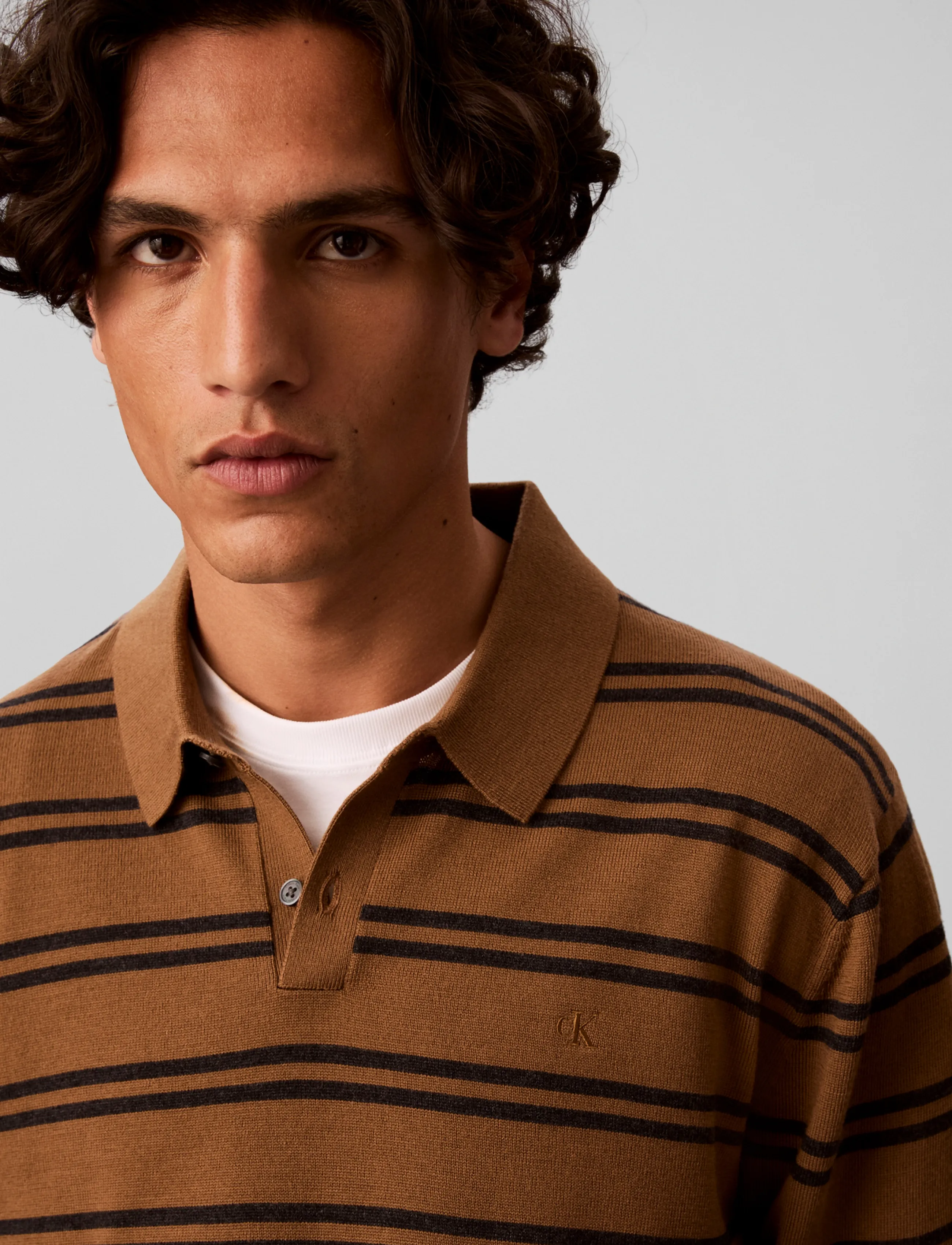 Ls 100% Merino Stripe Polo 14Gg 4