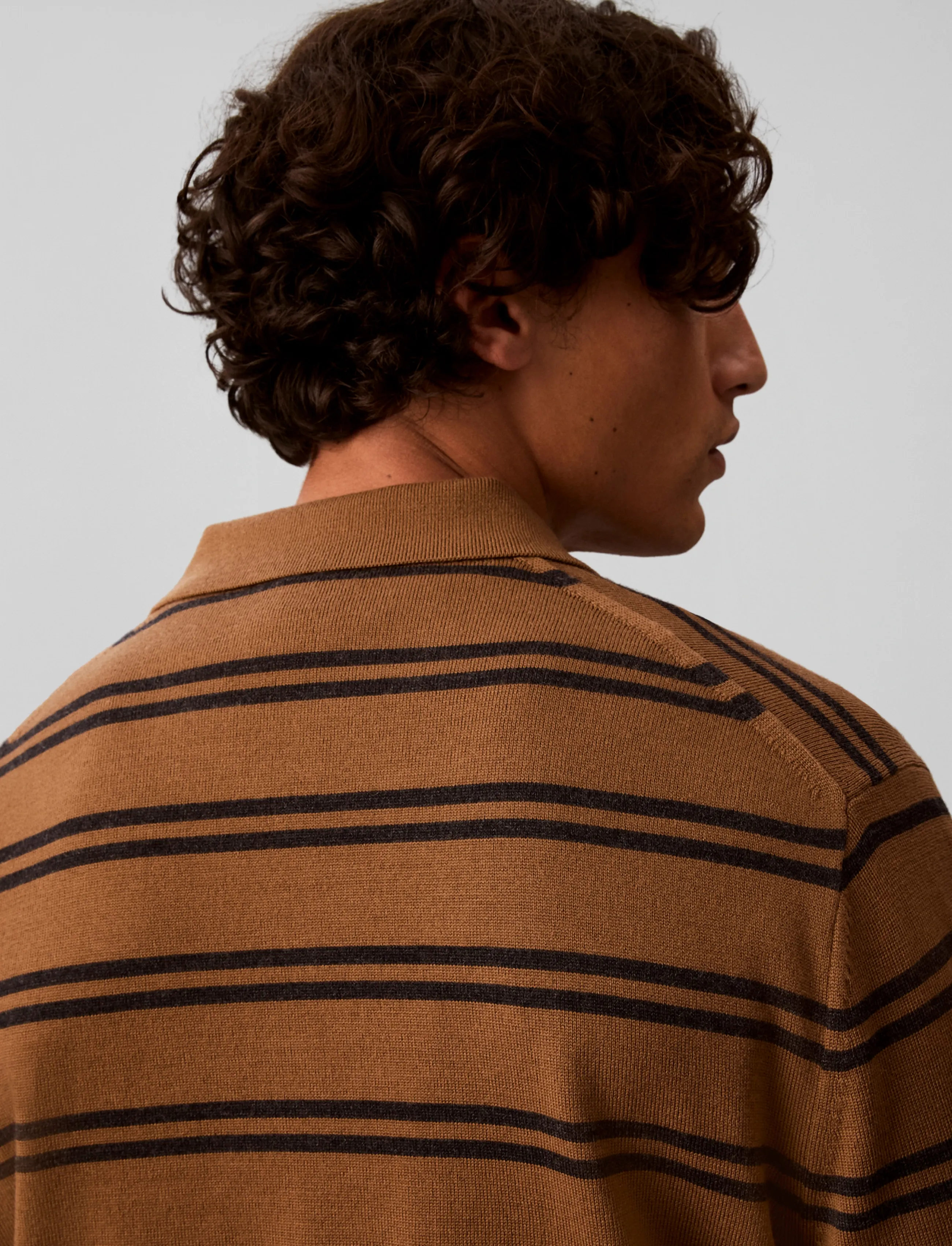 Ls 100% Merino Stripe Polo 14Gg 5