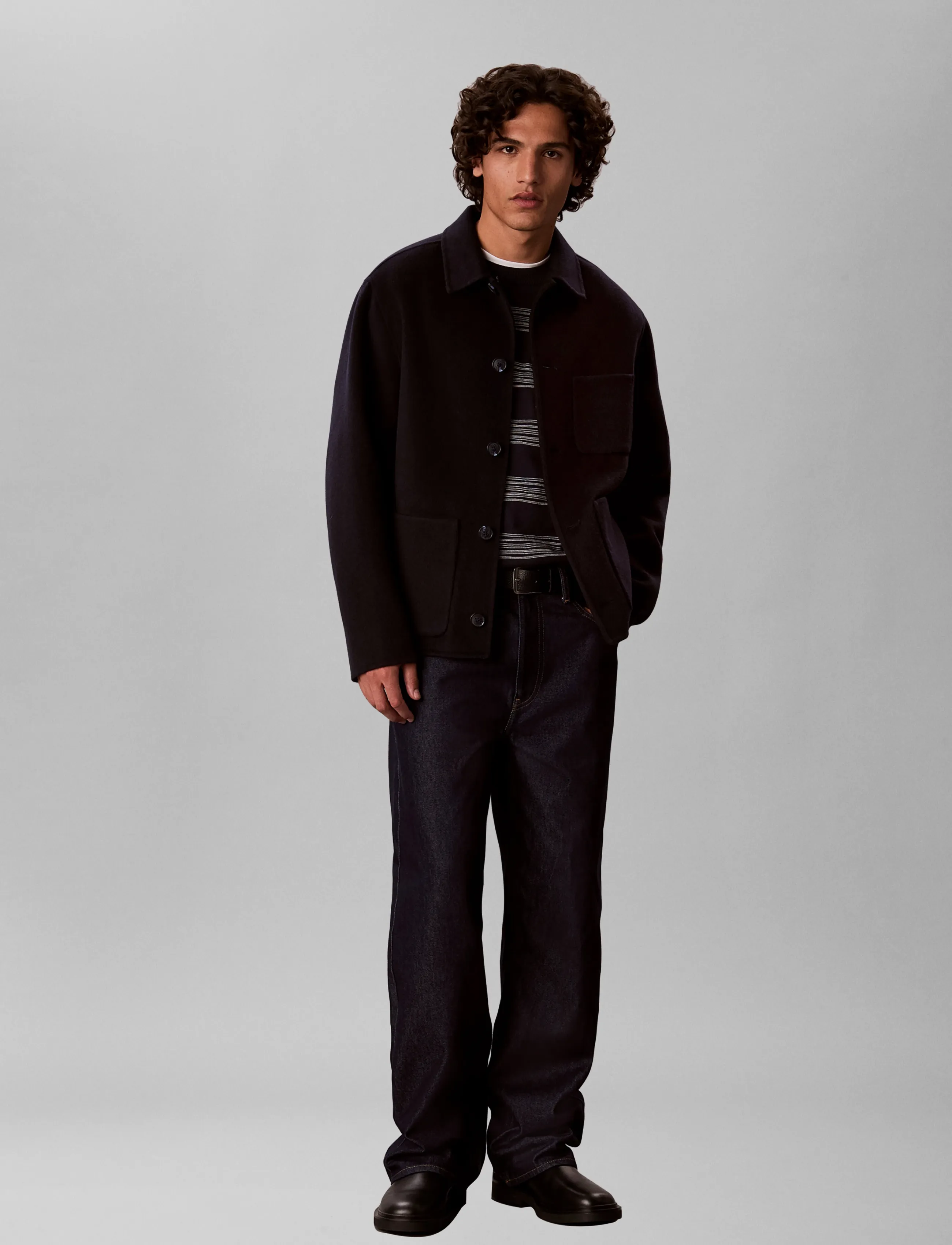Calvin Klein - LS SPACE STRIPE CTN CREWNK SWEAT - rundhals - dark sapphire - 3